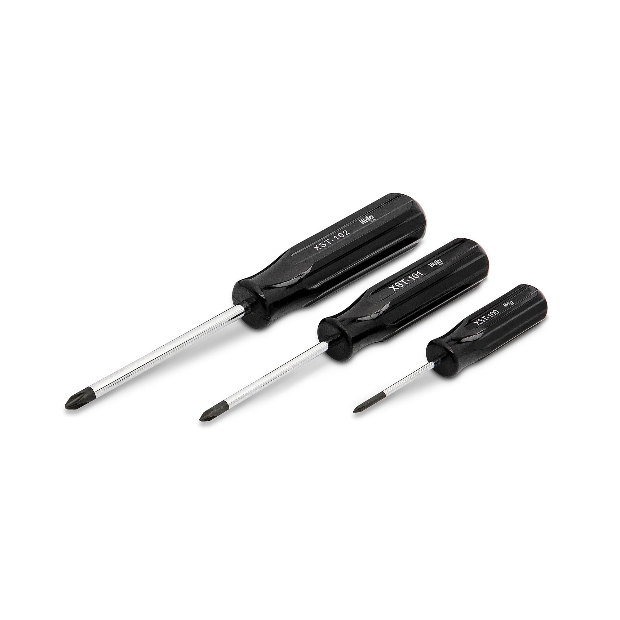 Phillips screwdriver set, 3 pieces with Super-Tru tips no. 0 to no. 2 - Weller XST3N