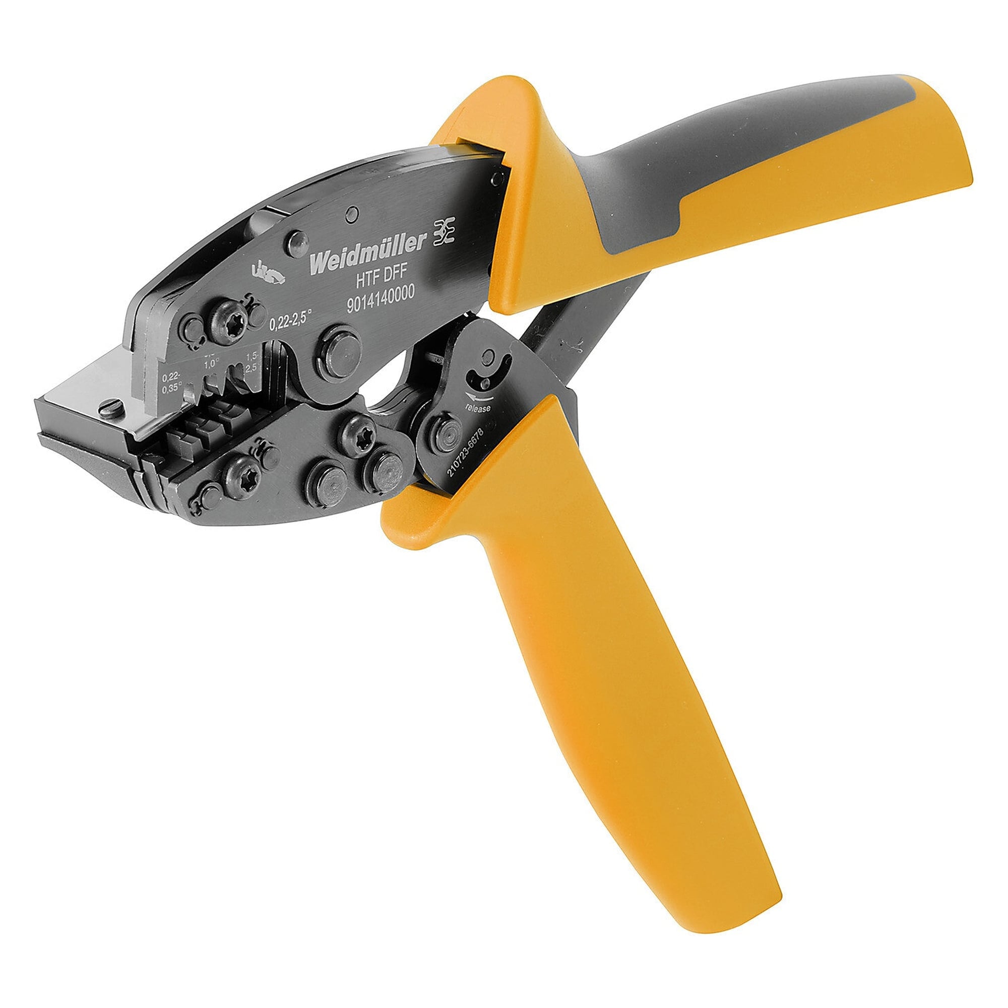 Crimpwerkzeug HTF DFF W800 für Kontakte 0,22 bis 2,5 mm², B-Crimp - Weidmüller 9014140000
