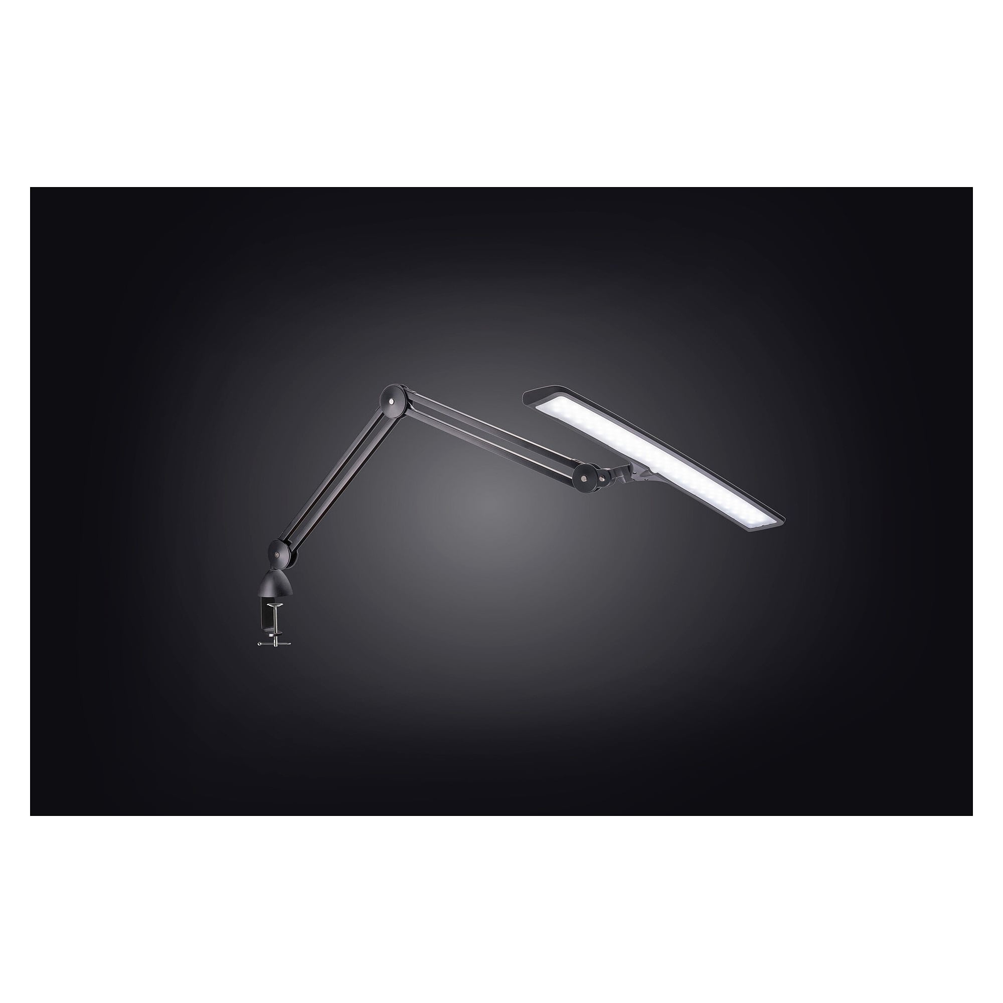LED-Arbeitsleuchte Lumi Black mit breitem Schirm, 1320 lm, 6000 K, CRI 95+, 100 cm Reichweite, schwarz - Daylight E35501
