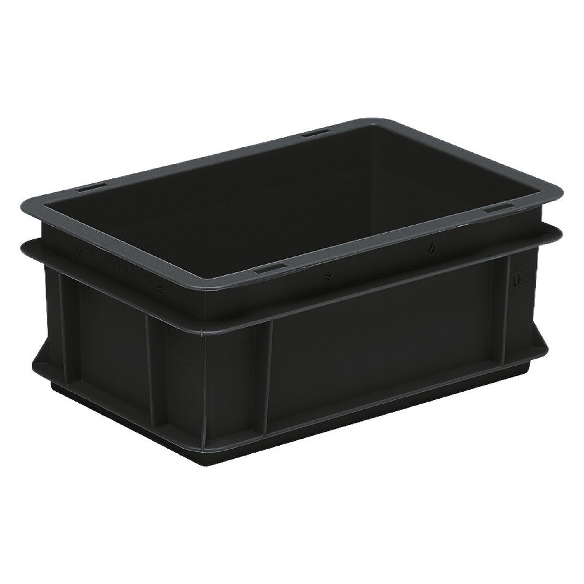 Bac Euro ESD RAKO 300 x 200 x 120 mm, 5 l, dissipatif, noir - Utz 3-206-0.EL.9210