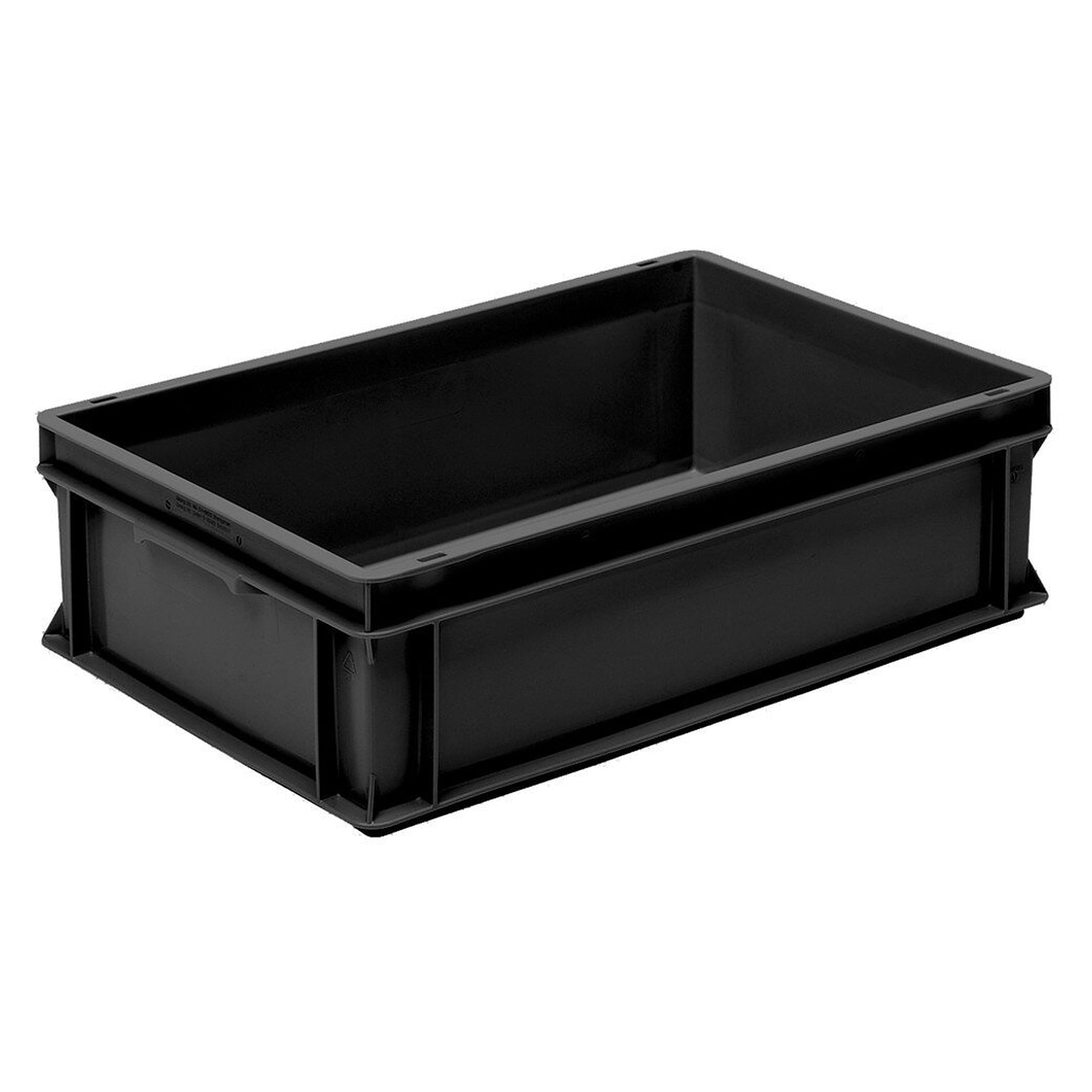 Bac Euro ESD RAKO 600 x 400 x 170 mm, 30 l, dissipatif, noir - Utz 3-208D-0.EL.9210