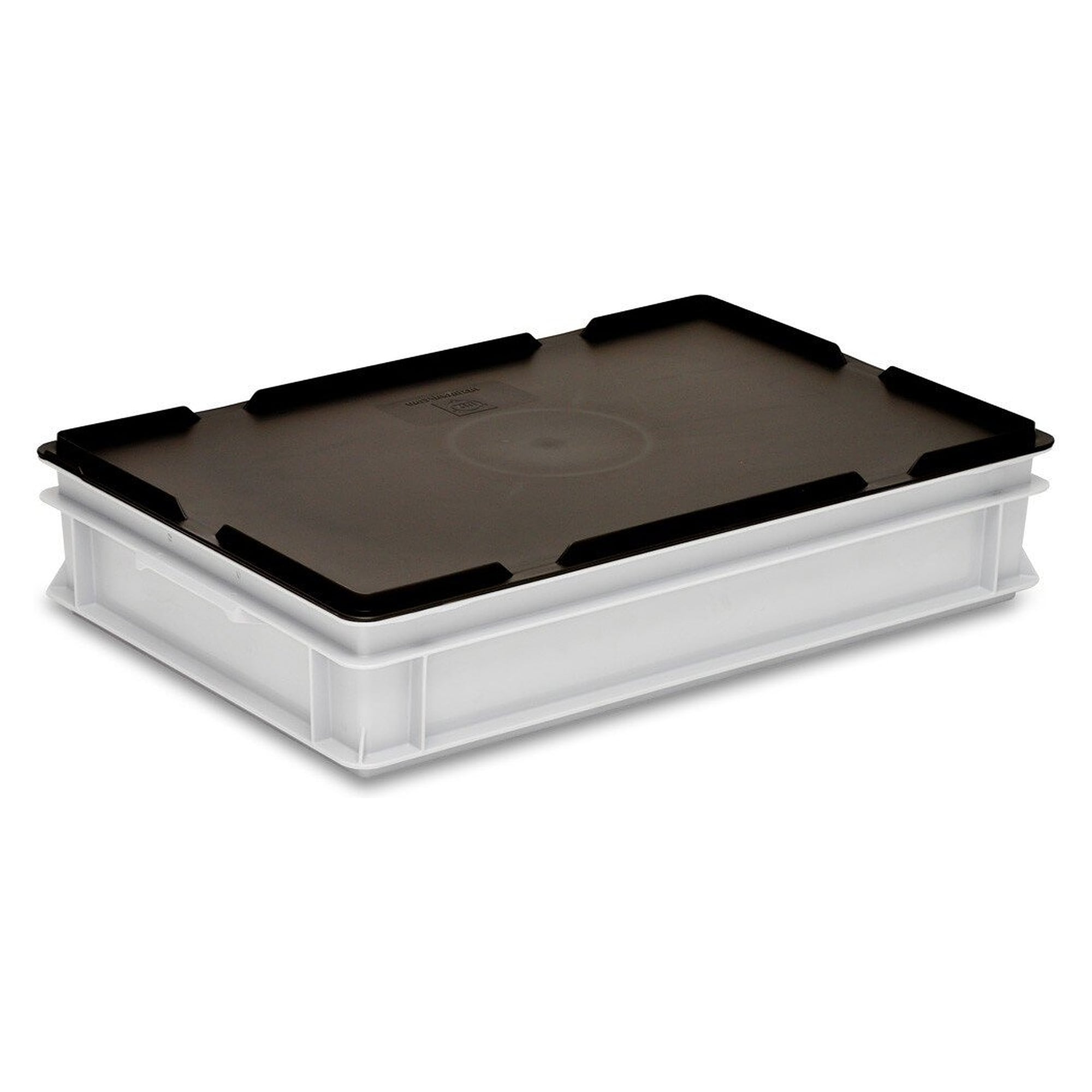 RAKO ESD Lay-On Lid for Euro Containers 600 x 400 mm, Dissipative, Black - Utz 3-213D-0.EL.9220