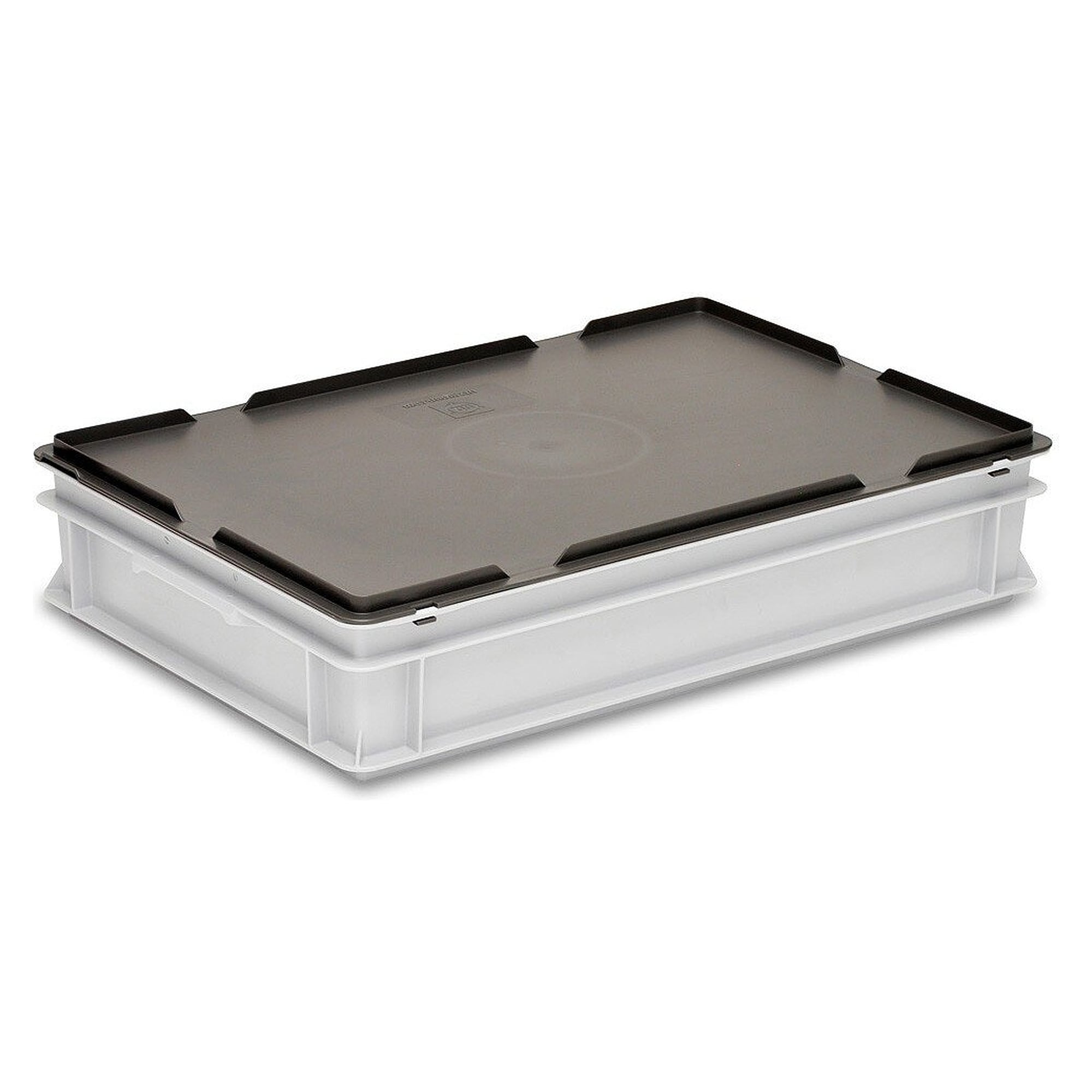 ESD-Hakendeckel RAKO für Eurobehälter 600 x 400 mm, ableitfähig, schwarz - Utz 3-213D-2.EL.9220