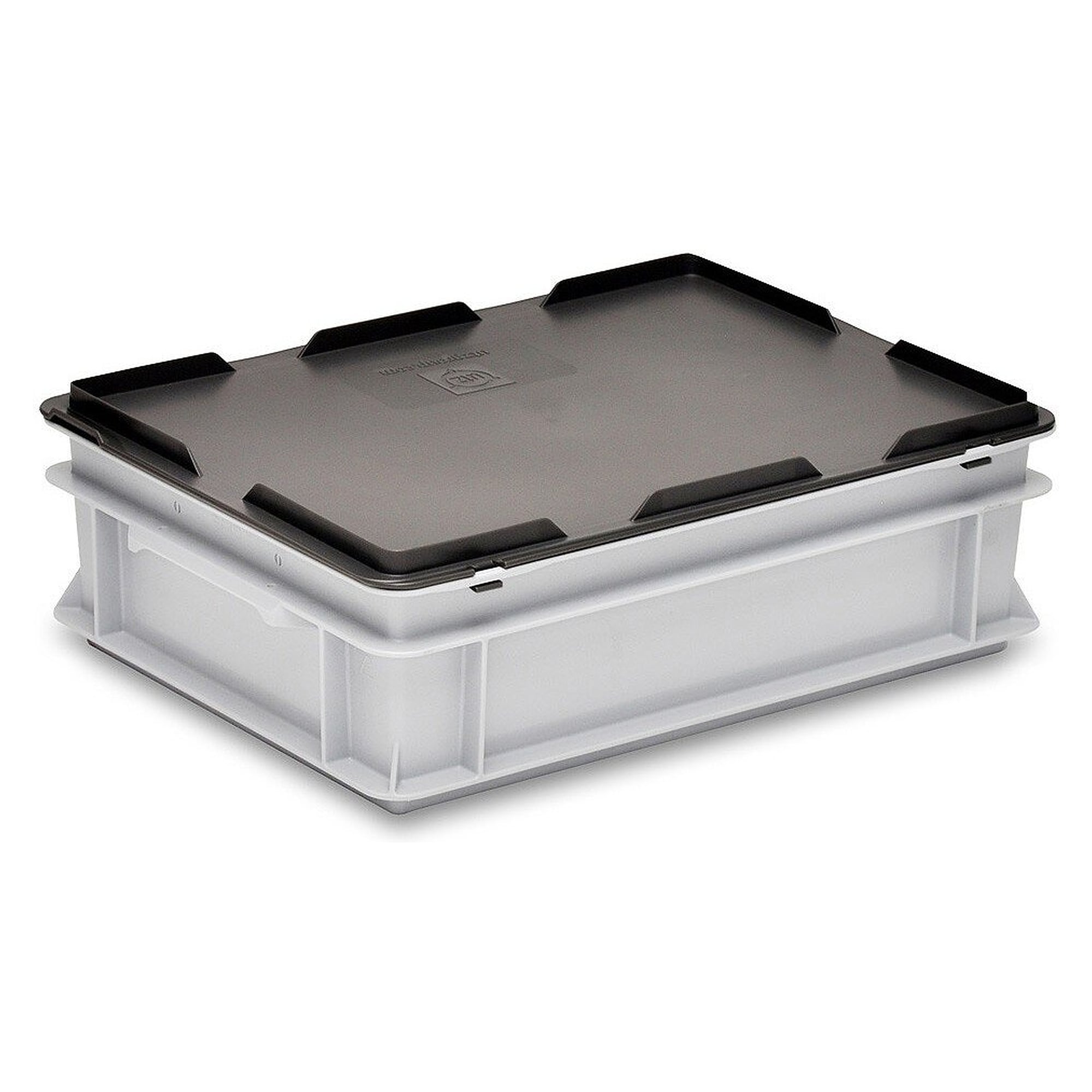 ESD-Hakendeckel RAKO 400 x 300 mm, ableitfähig, schwarz, für RAKO-Behälter - Utz 3-214D-2.EL.9210