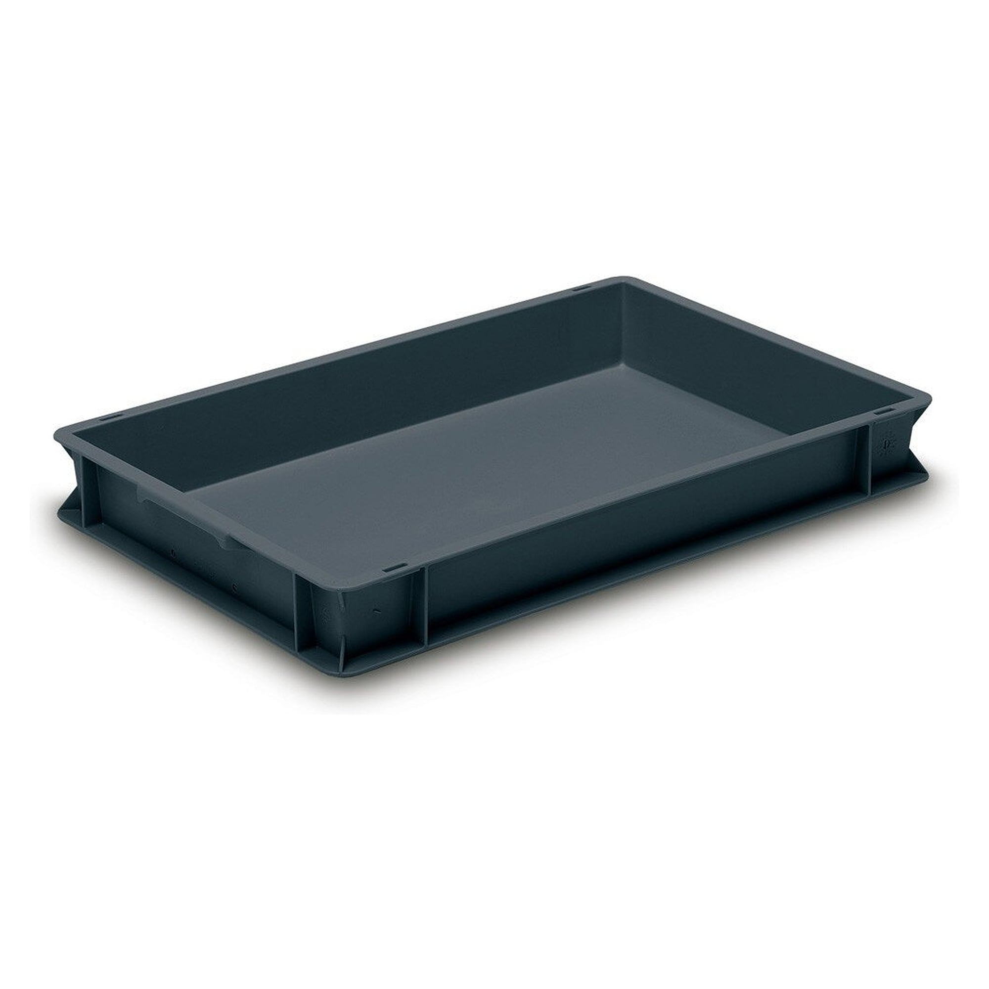 Bac Euro ESD RAKO 600 x 400 x 75 mm, 14 litres, dissipatif, noir - Utz 3-227D-0.EL.9210
