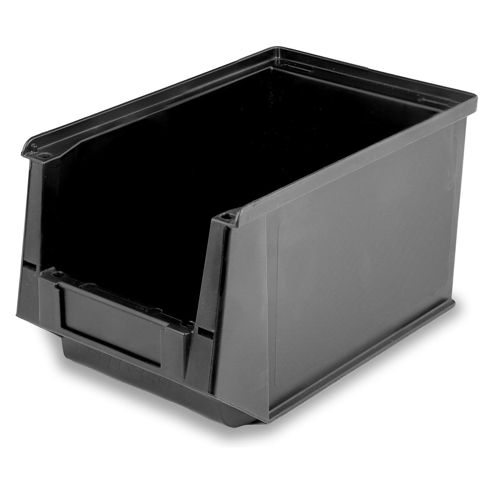 ESD Open-Front Storage Bin Silafix Size 4, 230/200x140x132 mm, Dissipative, Black - Utz 3-365.EL.9210