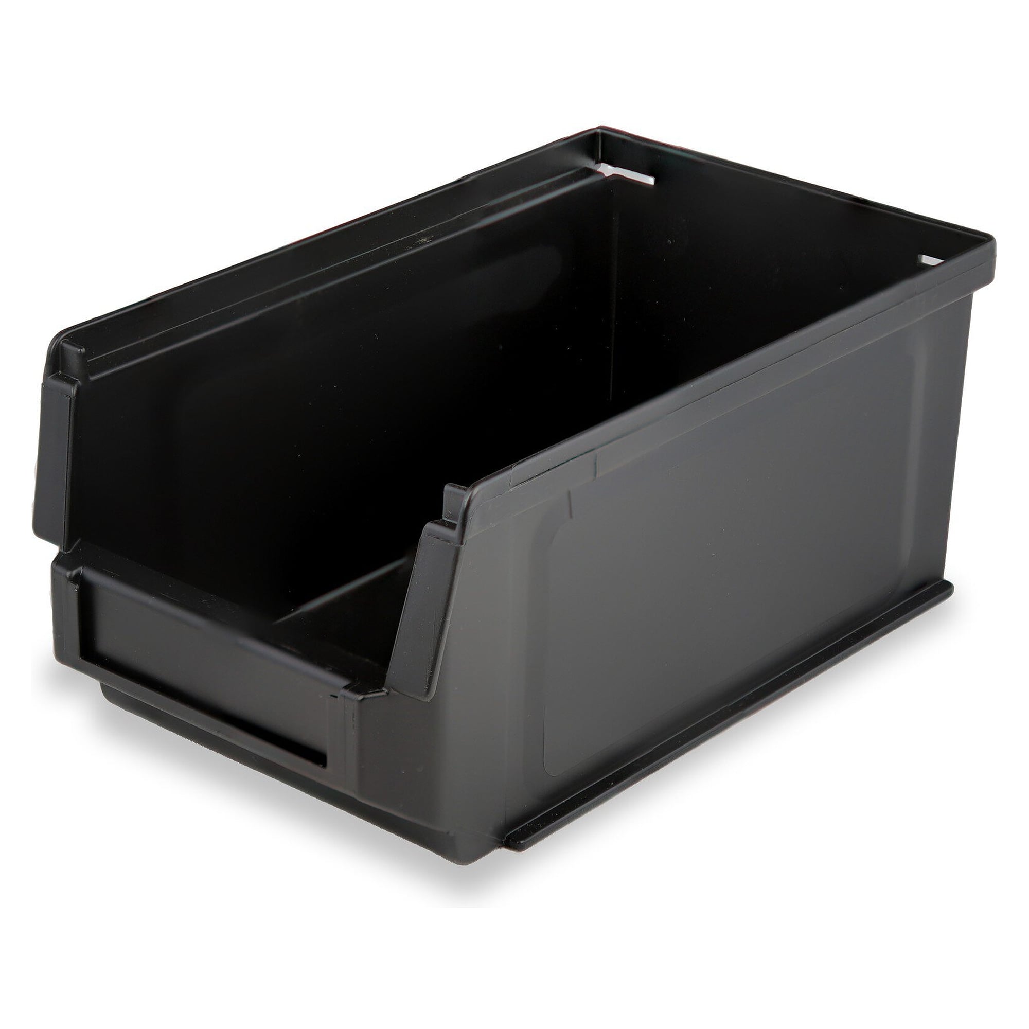 ESD Open-Front Storage Bin Silafix Size 5, 170/145x95x77 mm, Dissipative, Black - Utz 3-366.EL.9210