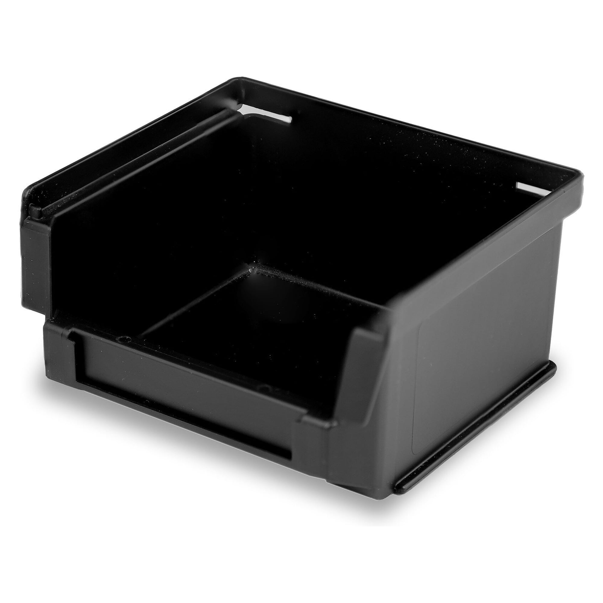 ESD Open-Front Storage Bin Silafix Size 6, 102/92x90/75x54 mm, Dissipative, Black - Utz 3-367.EL.9210