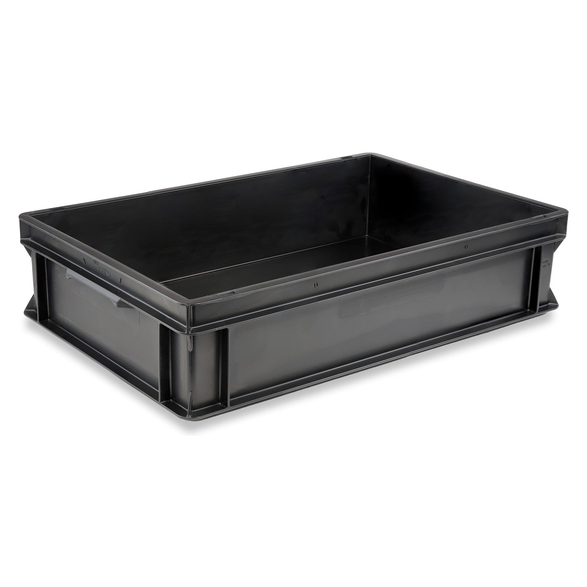 RAKO II ESD Euro Container 600 x 400 x 145 mm, 26 l, Dissipative, Black - Utz 3-6413N-0.EL.9210