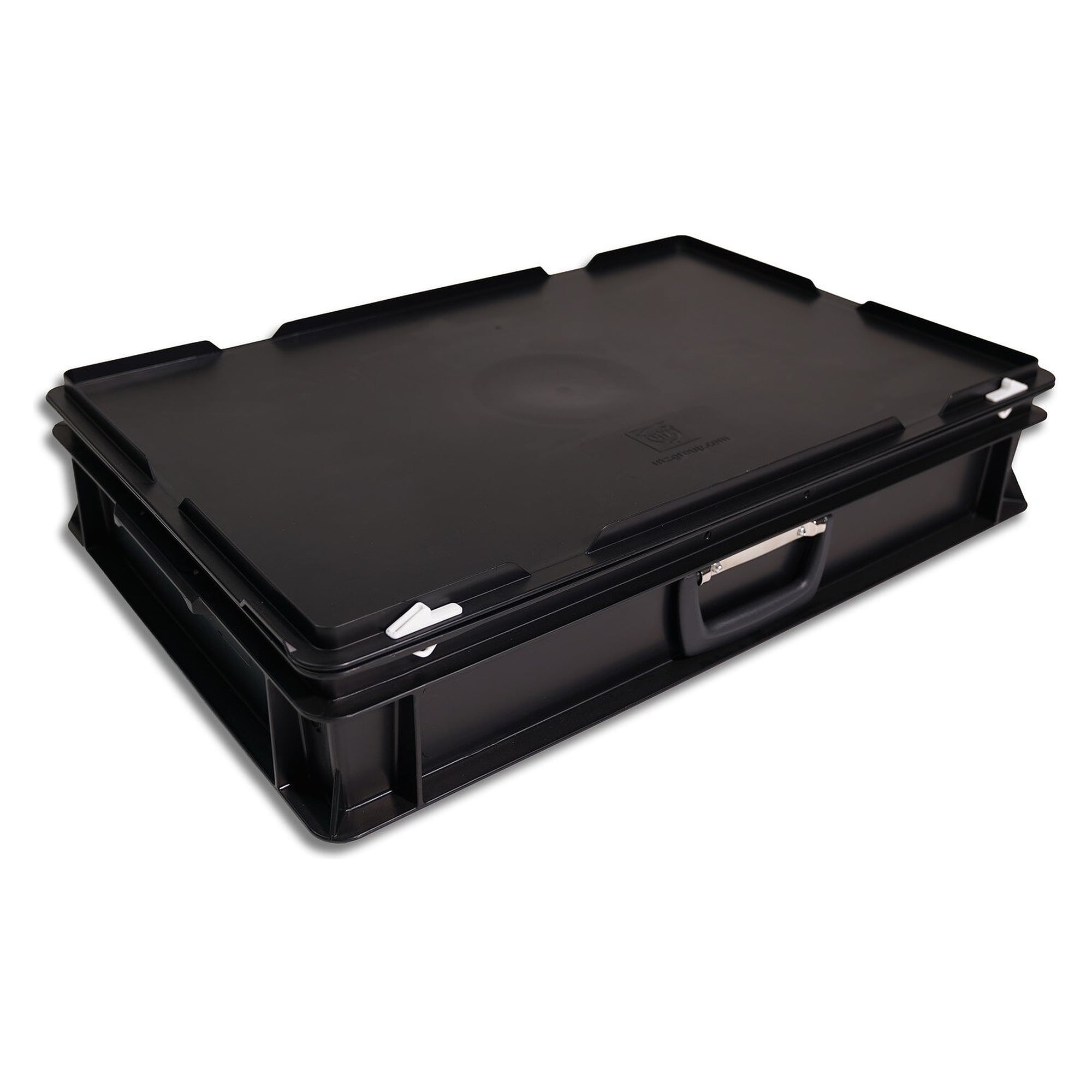 Mallette ESD RAKO à couvercle charnière 600 x 400 x 135 mm, 20 l, dissipative, noire - Utz 35-200-0.EL