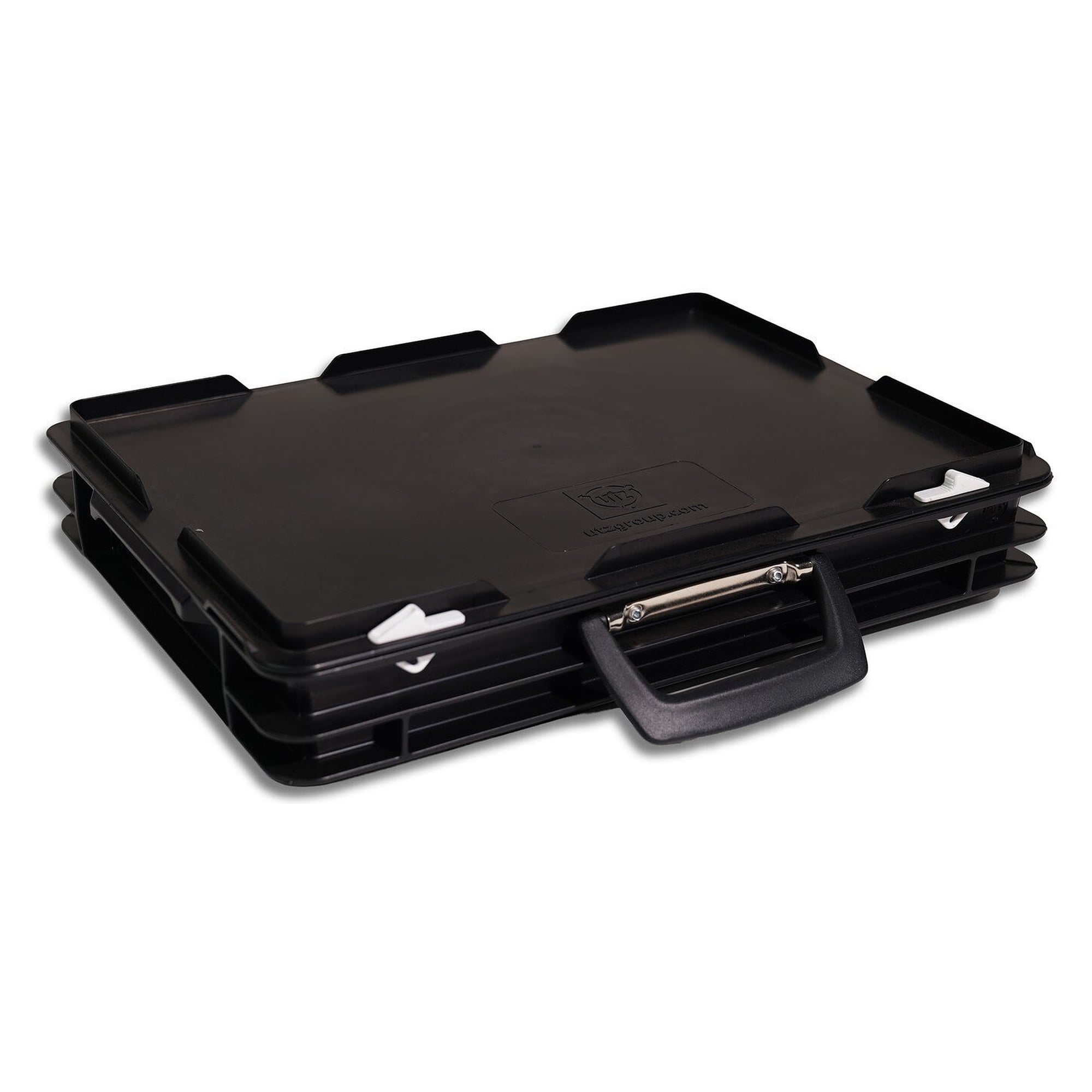 ESD-Koffer RAKO mit Scharnierdeckel 400 x 300 x 80 mm, 5 l, ableitfähig, schwarz - Utz 35-211-0.EL