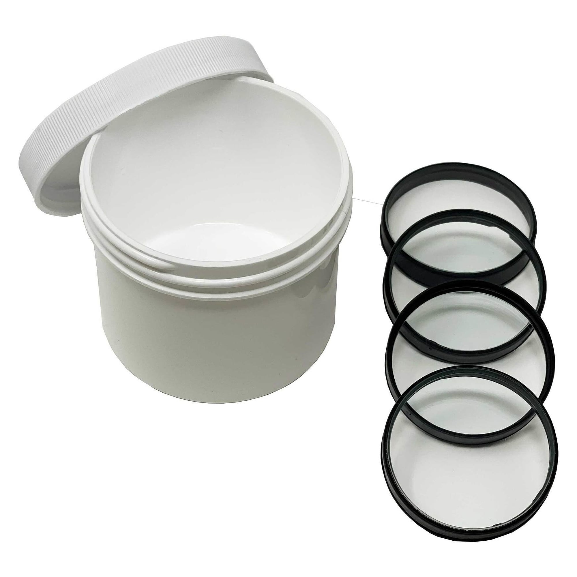 Couvercles de protection d'objectif PRISMA, lot de 4, contre poussière et rayures - Weller T0051407299