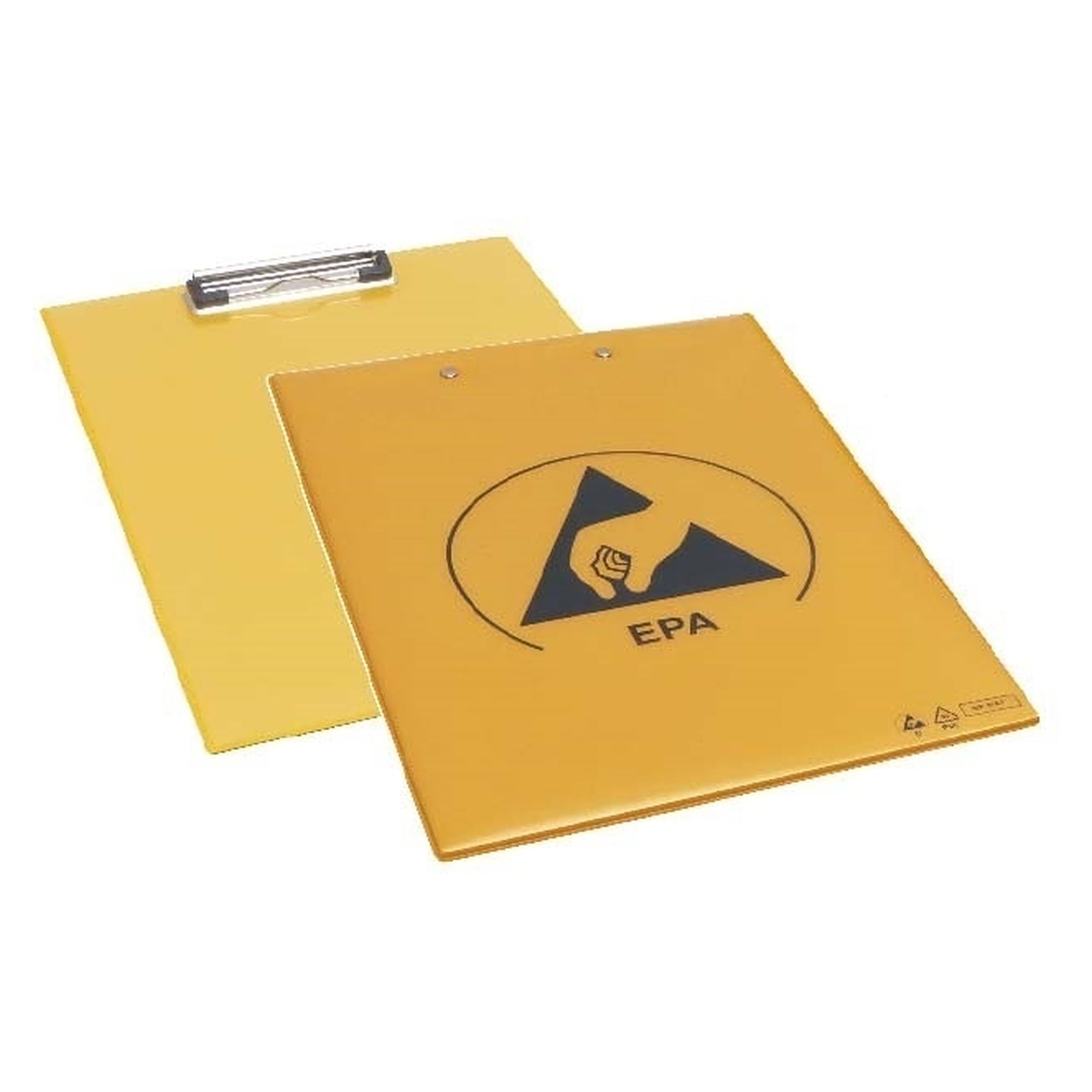 ESD-Klemmbrett DIN A4, gelb, für Dokumente und Laufkarten in der EPA - Warmbier 5710.CB.Y.NV