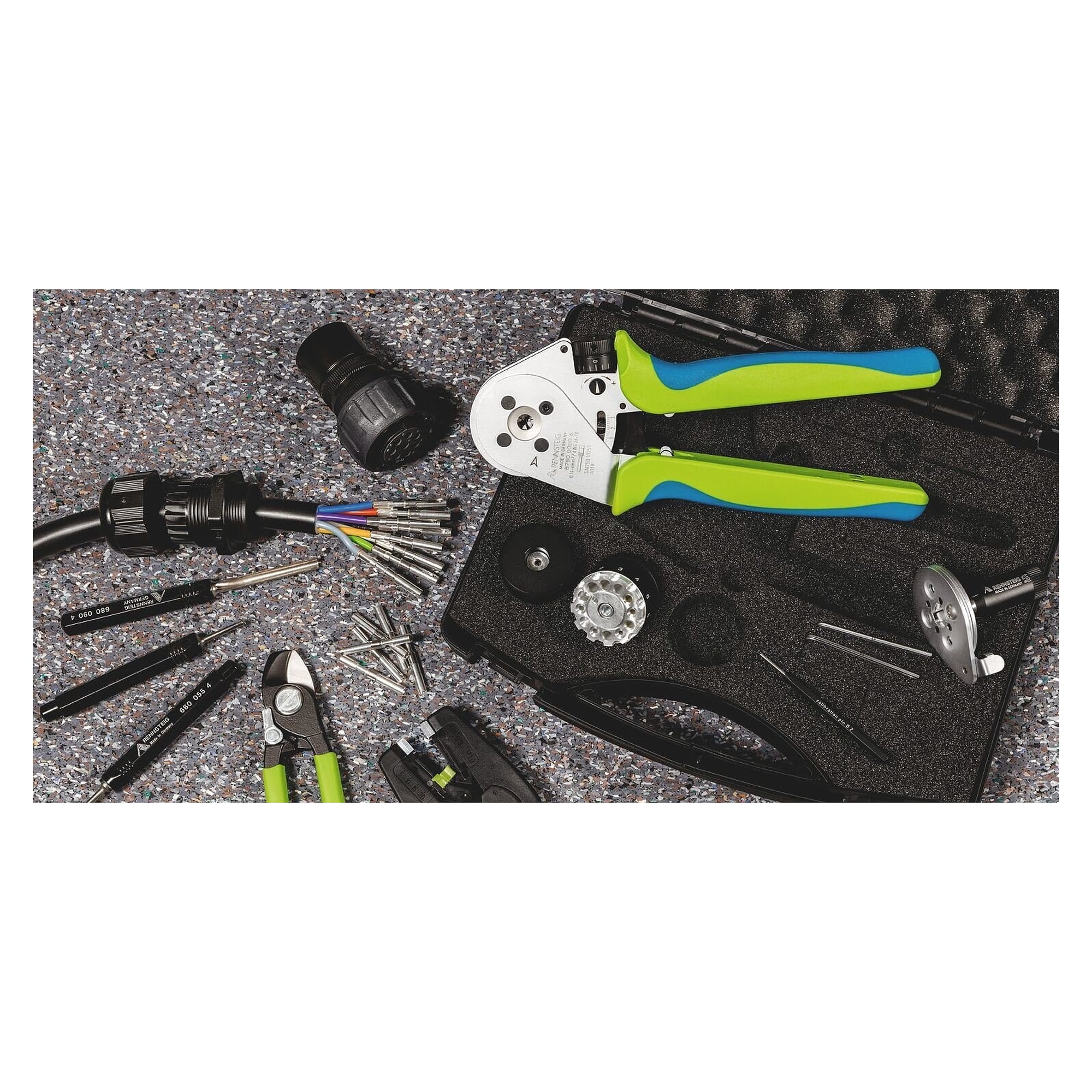 MicroCrimp four-indent crimping pliers for turned pin and socket contacts 0.14 to 6.0 mm² - A1-ESD 8750 0000 6