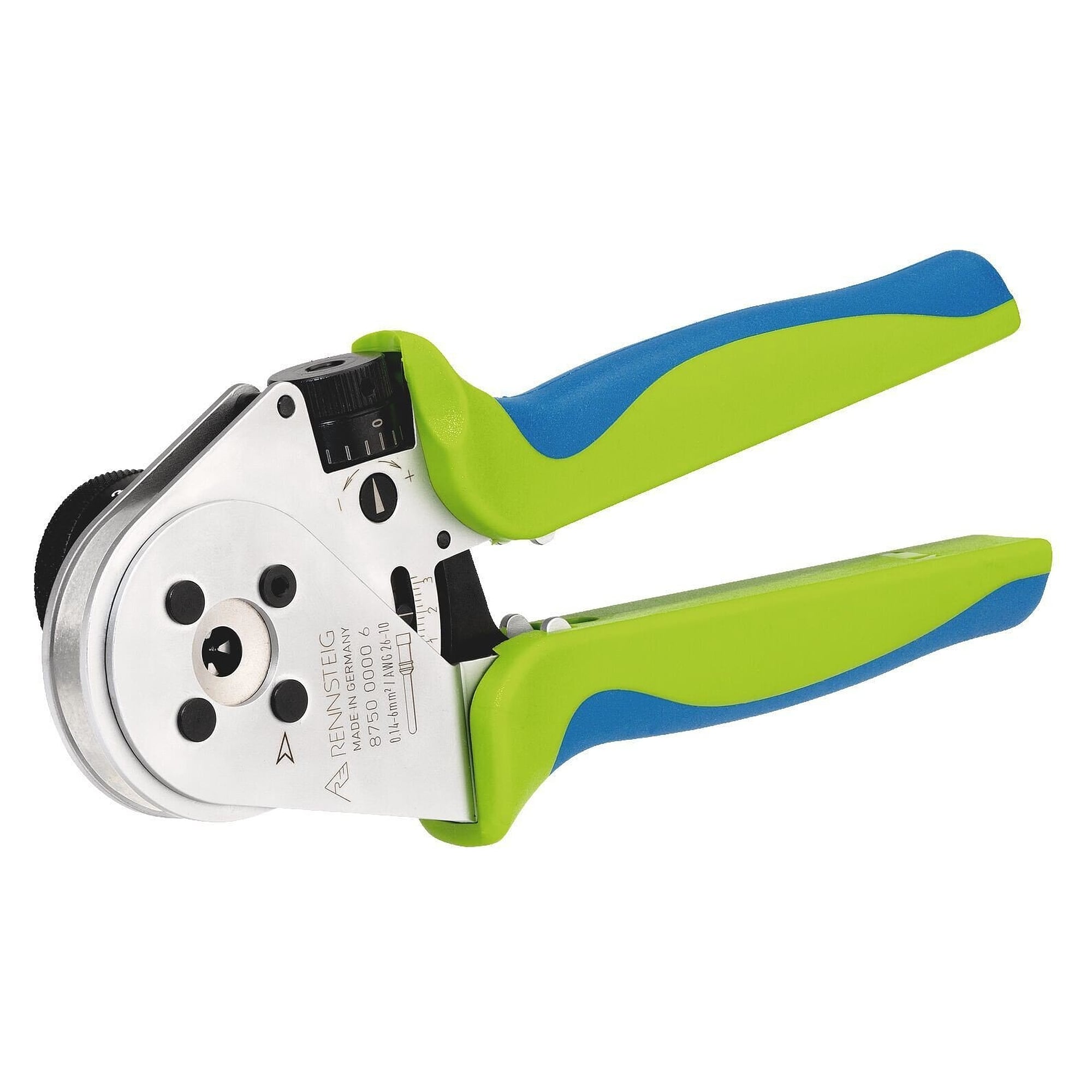 MicroCrimp four-indent crimping pliers for turned pin and socket contacts 0.14 to 6.0 mm² - A1-ESD 8750 0000 6