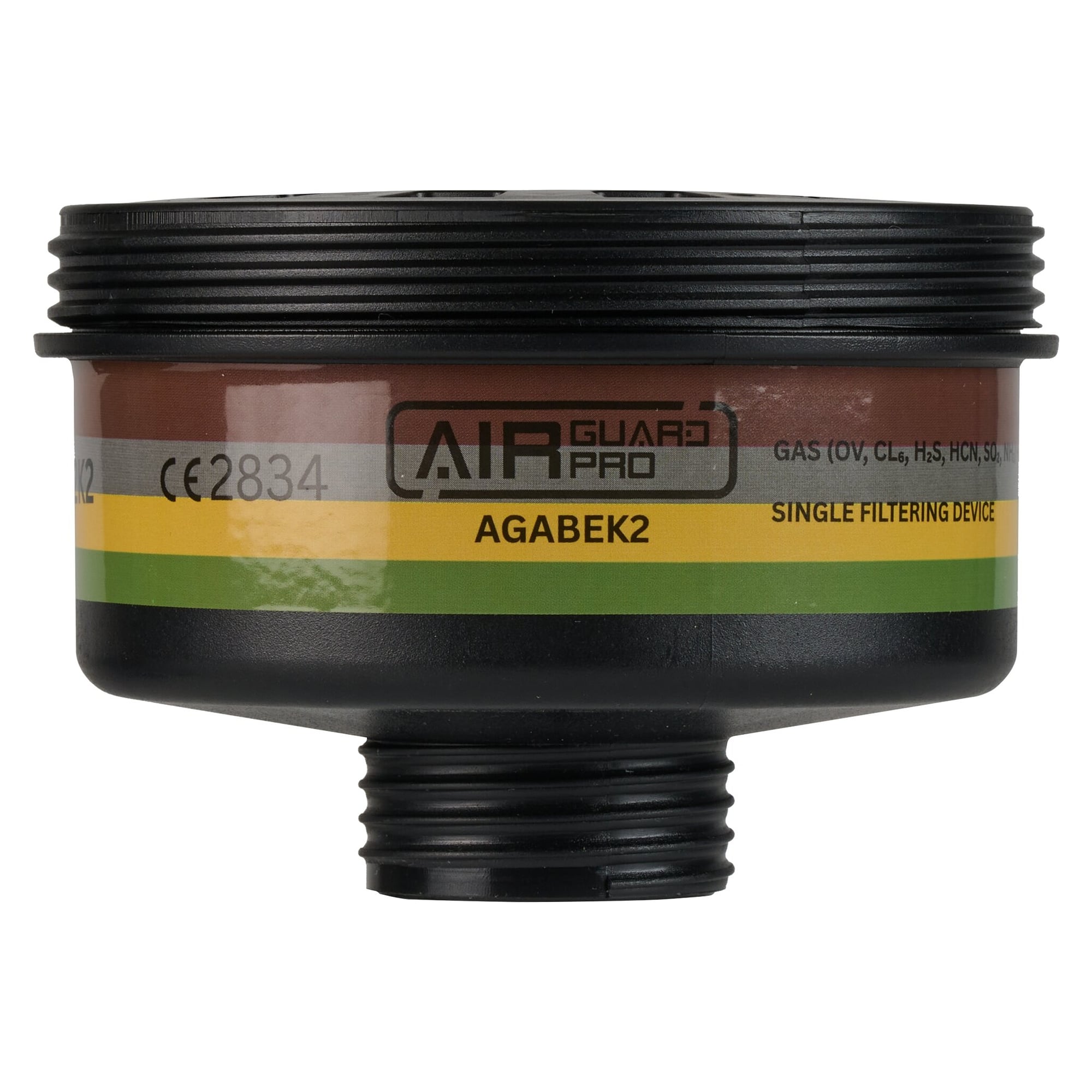 Gasfilter A2B2E2K2 mit RD40-Gewindeanschluss für Vollmaske AirGuard Pro AG700 - DS Safety Wear AGABEK2