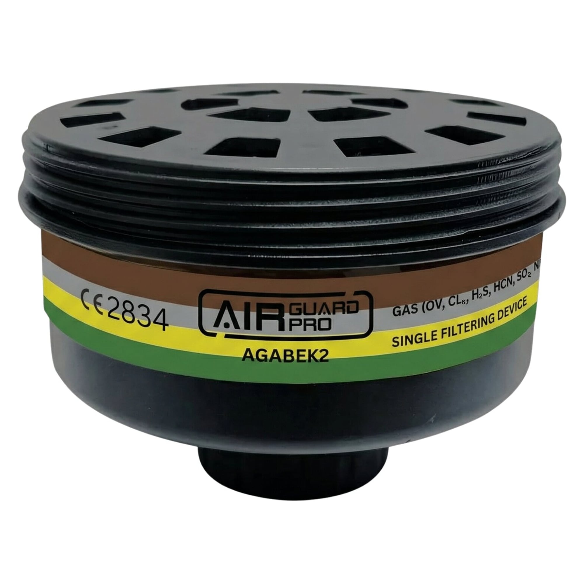 Gasfilter A2B2E2K2 mit RD40-Gewindeanschluss für Vollmaske AirGuard Pro AG700 - DS Safety Wear AGABEK2