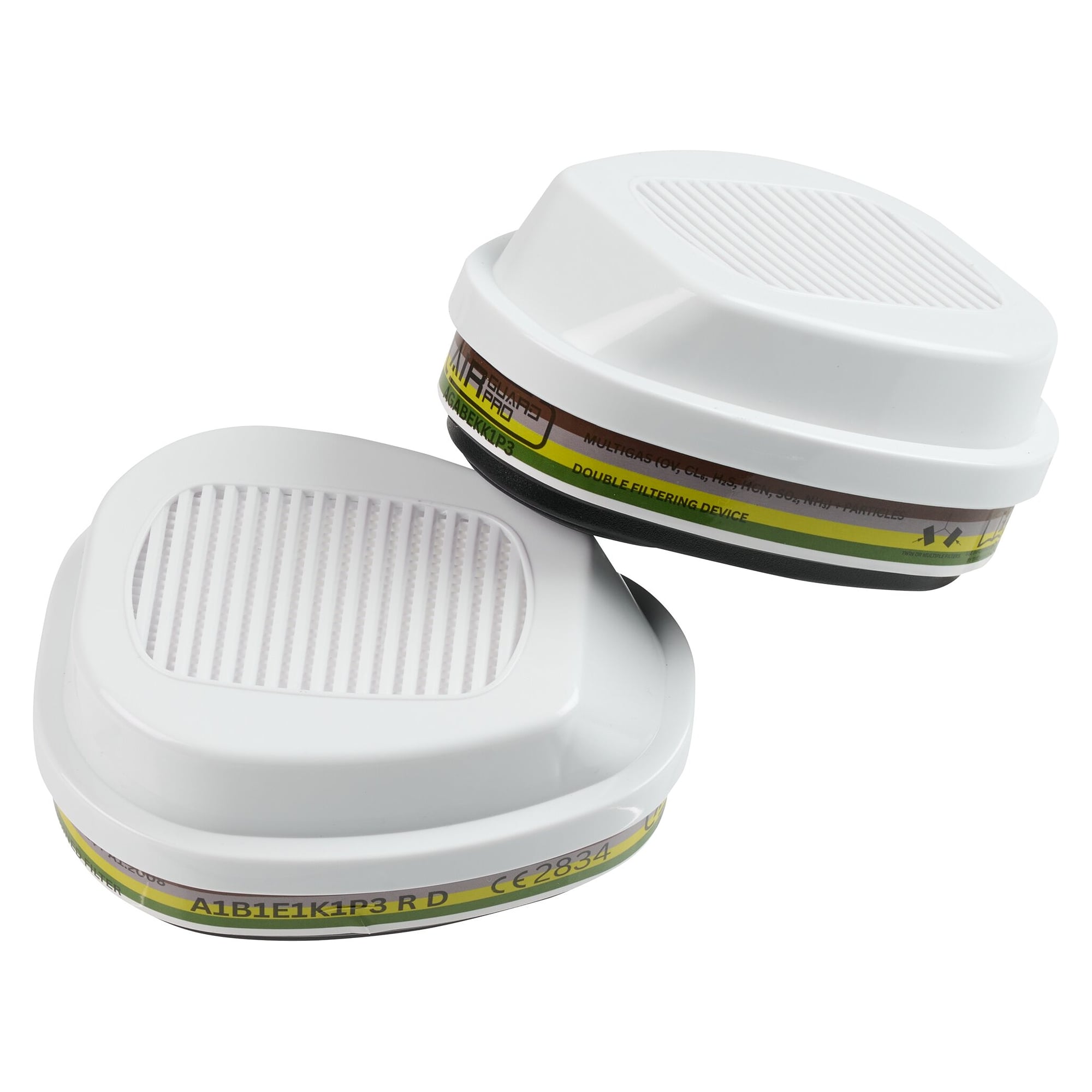 Kombifilter A1B1E1K1 P3 R D mit Bajonettanschluss für AirGuard Pro AG360 und AG700, Paar - DS Safety Wear AGABEKK1P3