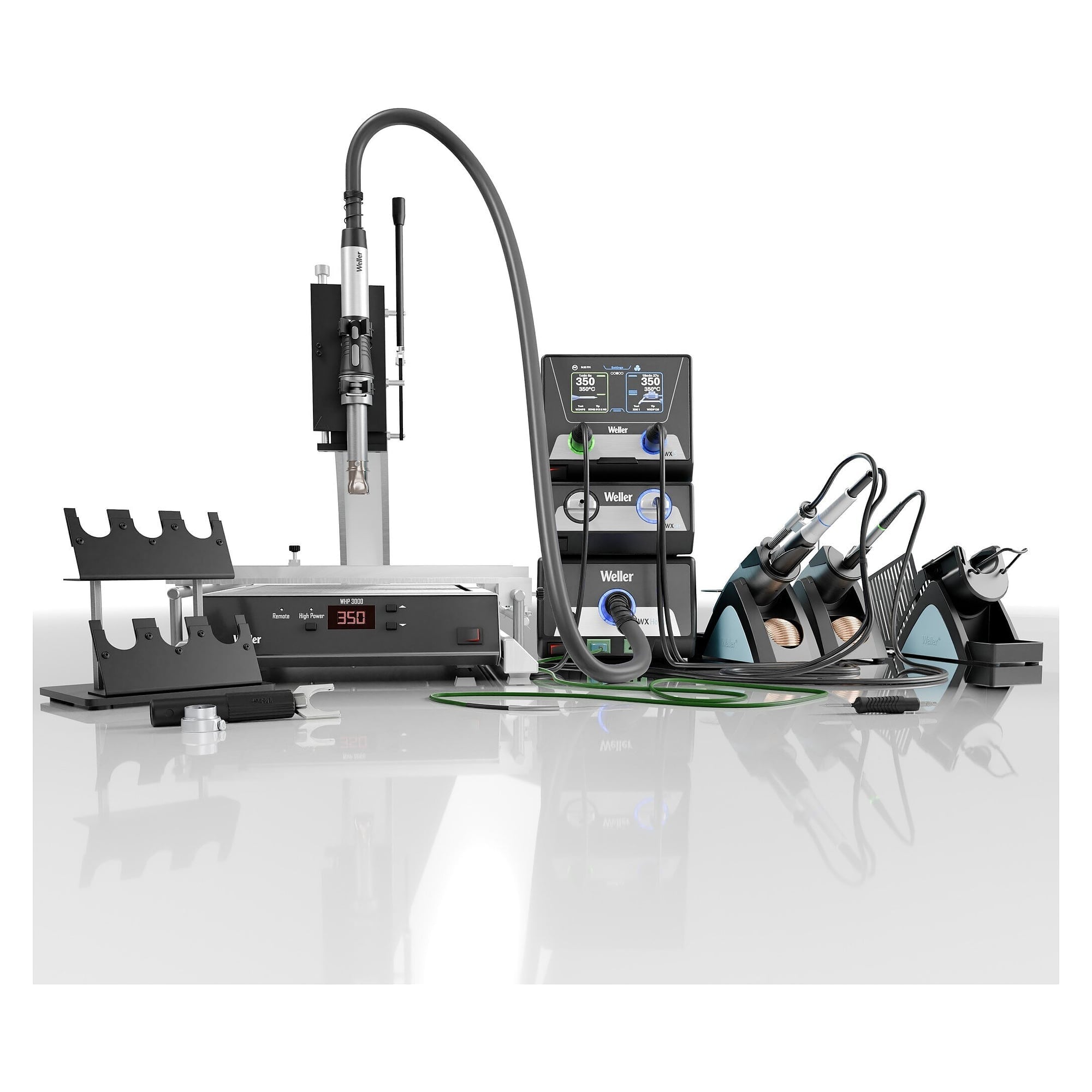 Heißluft-Reworkset WXS 2032 Expert mit WXsmart, WXair und IR-Vorheizplatte 1200 W - Weller T0053178699