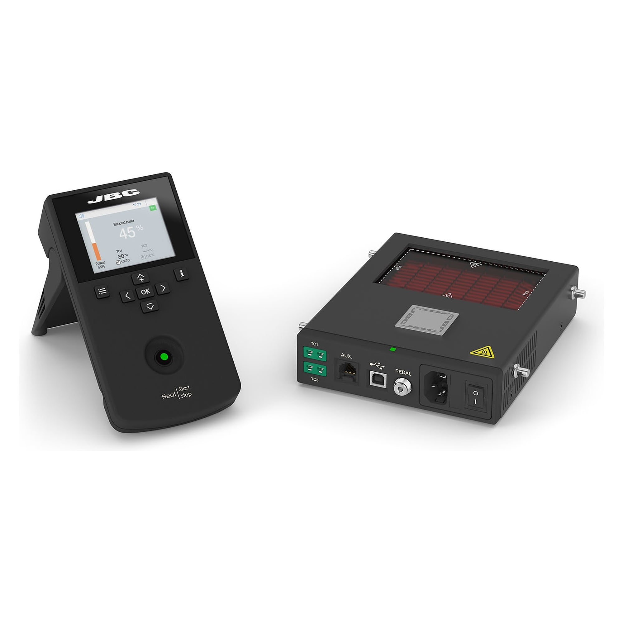 Nano-Vorheizgerät 300 W für Leiterplatten bis 11 x 7 cm, mit Steuerkonsole, 230 V - JBC PHNE-2A