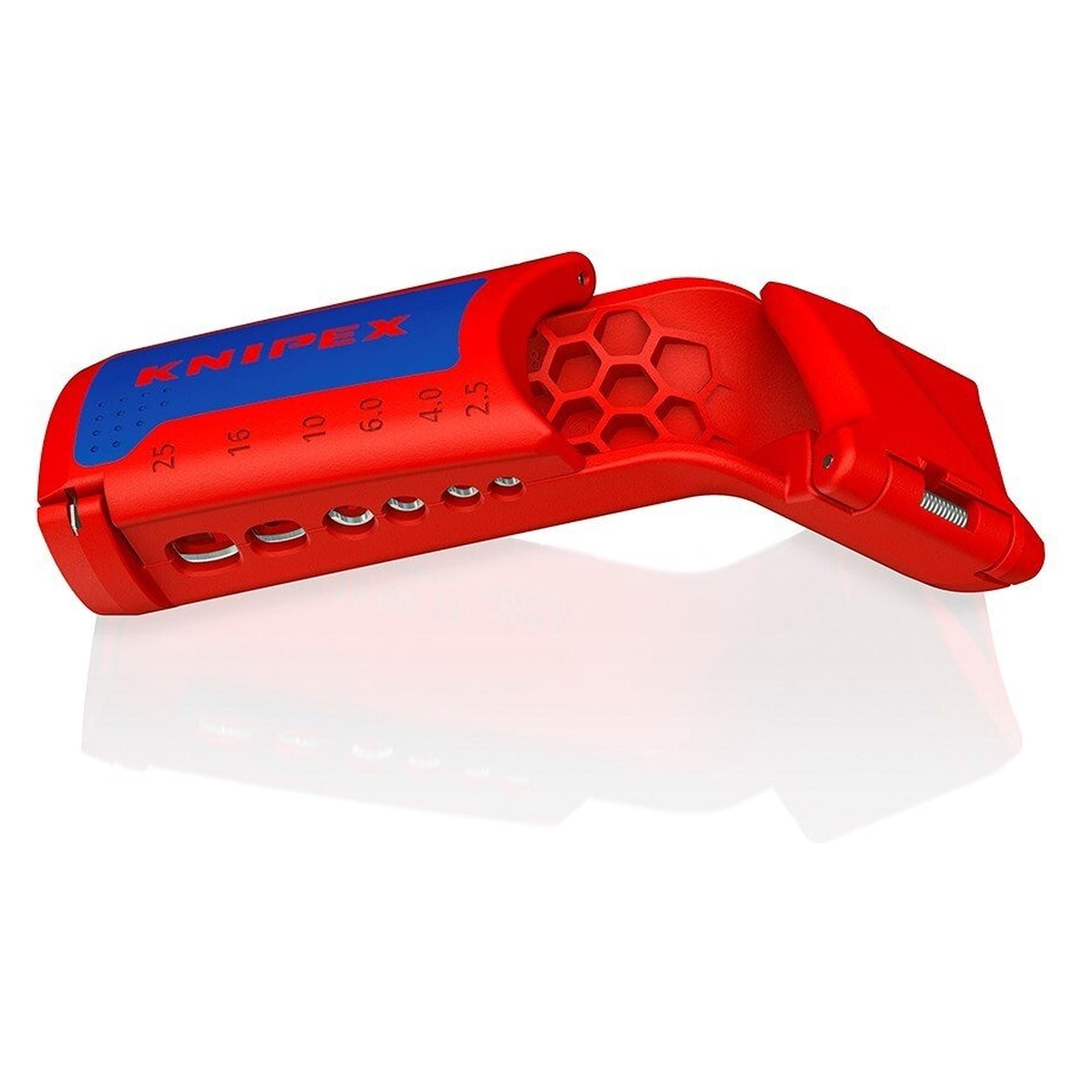 ErgoStrip XL universal stripping tool for round cables 12 to 28 mm, NYM and NYY - Knipex 16 95 11