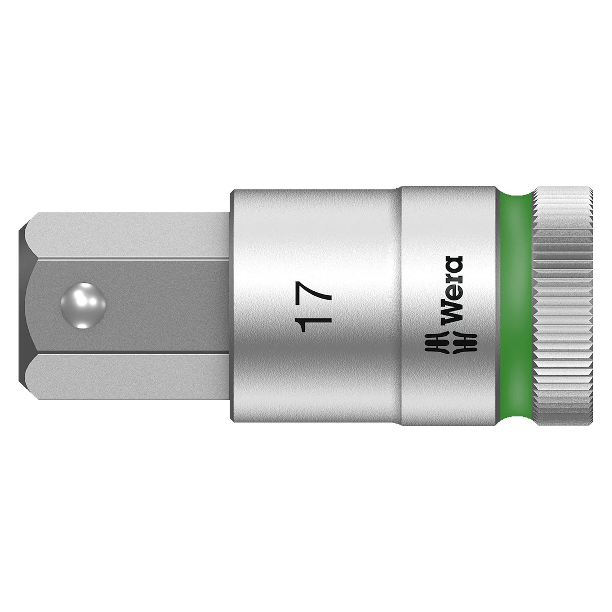 8740 C HF Zyklop Bitnuss Innensechskant 17 x 60 mm, 1/2"-Antrieb, mit Haltefunktion - Wera 05003828001