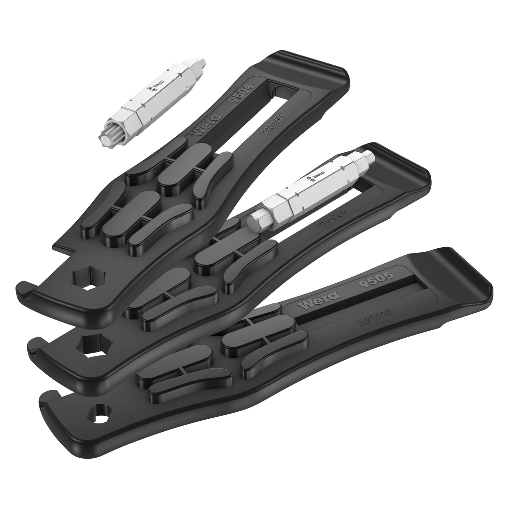 Bicycle Set 15 Bike tool with two quadruple bits and three tyre levers, 5 pieces - Wera 05004182001