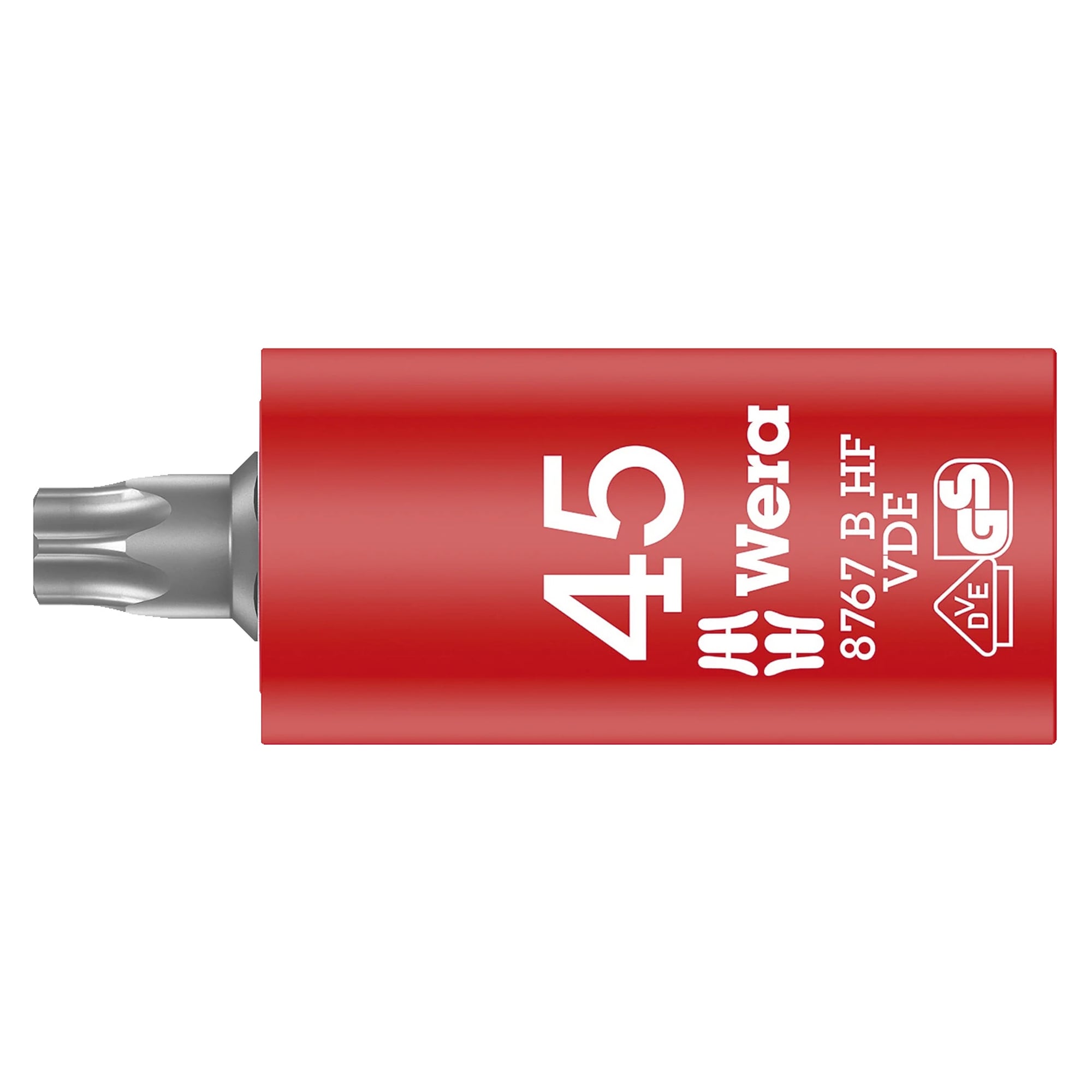 8767 B VDE HF TORX Zyklop Bitnuss TX 25, isoliert, 3/8"-Antrieb, mit Haltefunktion - Wera 05004921001