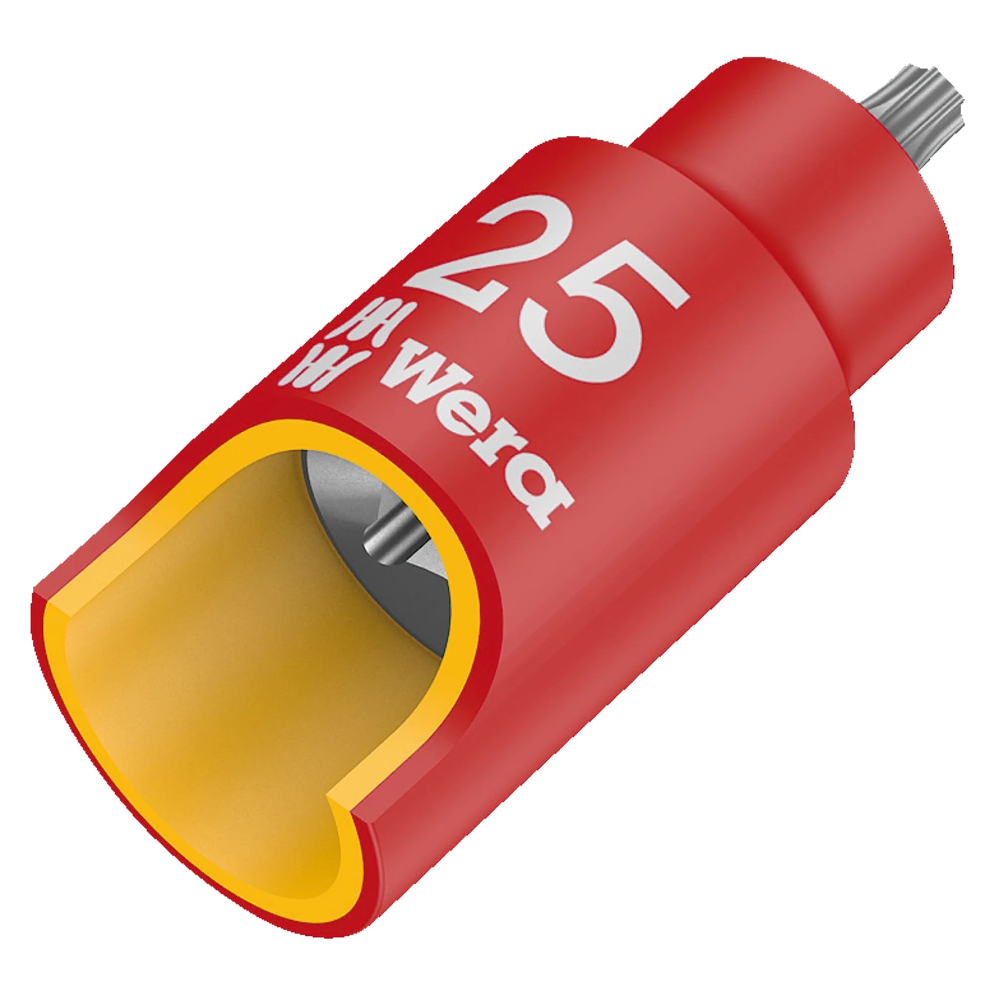 8767 B VDE HF TORX Zyklop bit socket TX 27, insulated, 3/8" drive, with holding function - Wera 05004922001