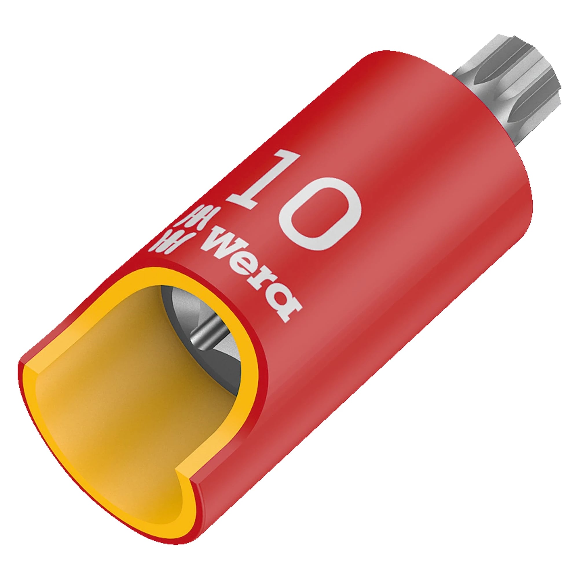 8760 B VDE XZN Zyklop Bitnuss Innenvielzahn M 8, isoliert, 3/8"-Antrieb - Wera 05004940001