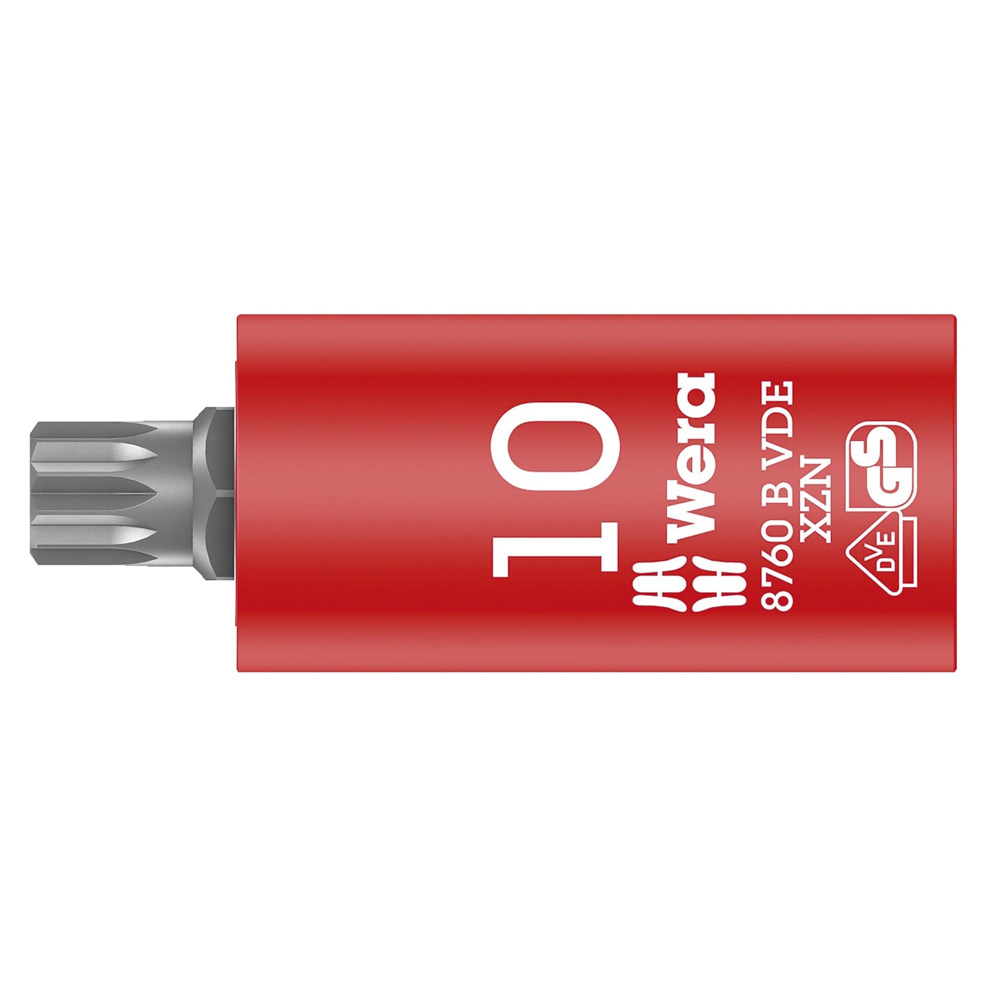 8760 B VDE XZN Zyklop Bitnuss Innenvielzahn M 10, isoliert, 3/8"-Antrieb - Wera 05004941001