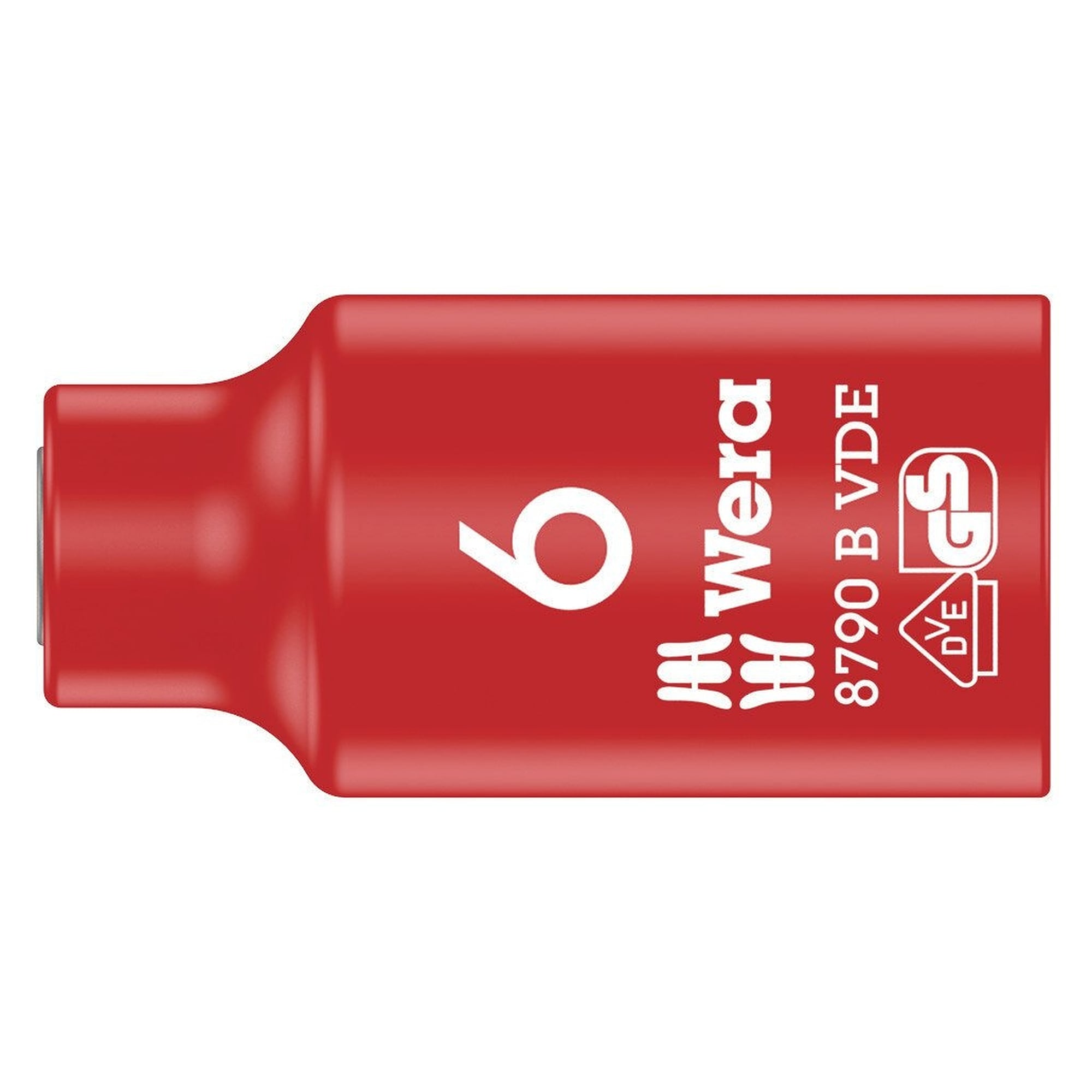 8790 B VDE Zyklop-Steckschlüsseleinsatz 6 mm, isoliert, 3/8"-Antrieb, bis 1000 V - Wera 05004950001