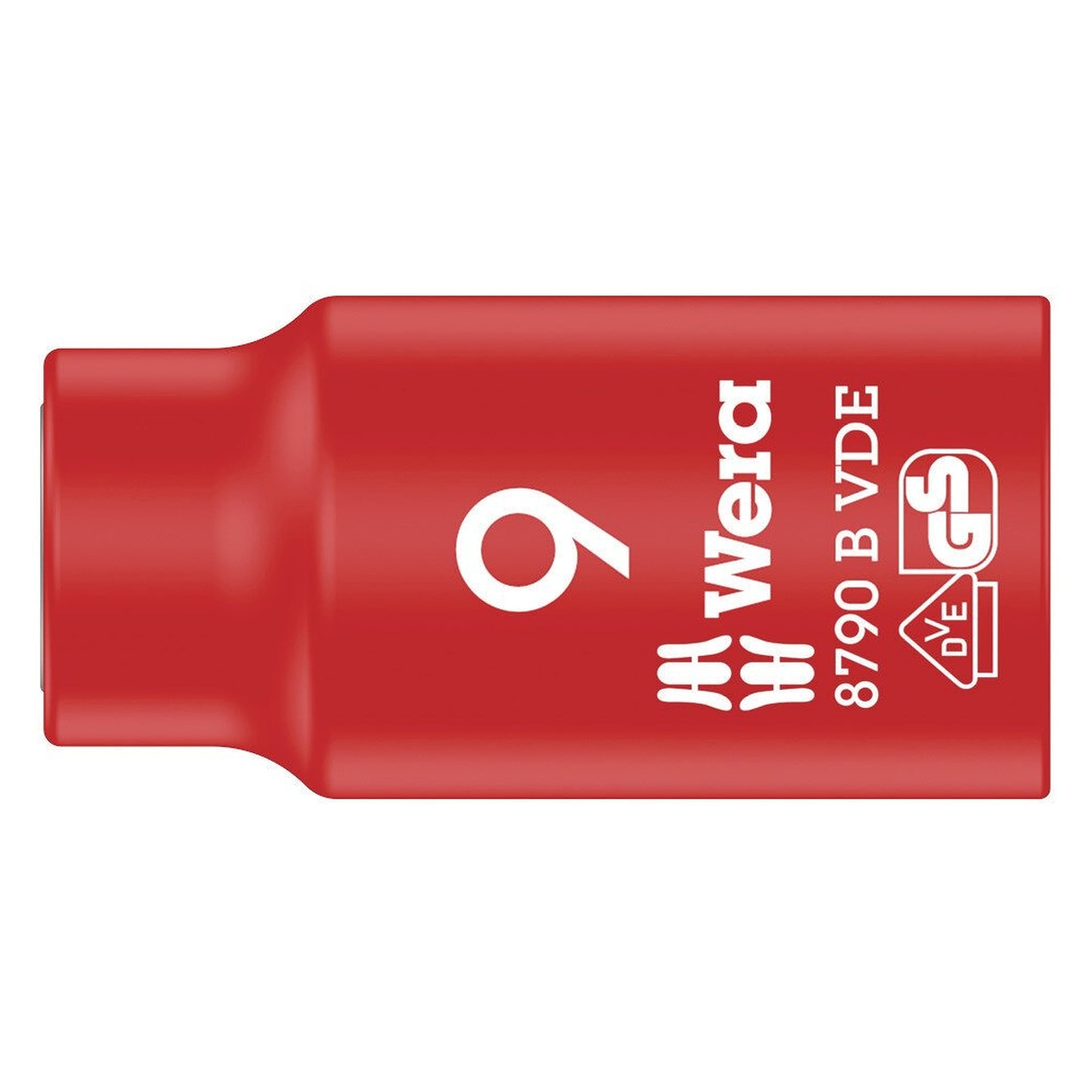8790 B VDE Zyklop-Steckschlüsseleinsatz 9 mm, isoliert, 3/8"-Antrieb, bis 1000 V - Wera 05004953001