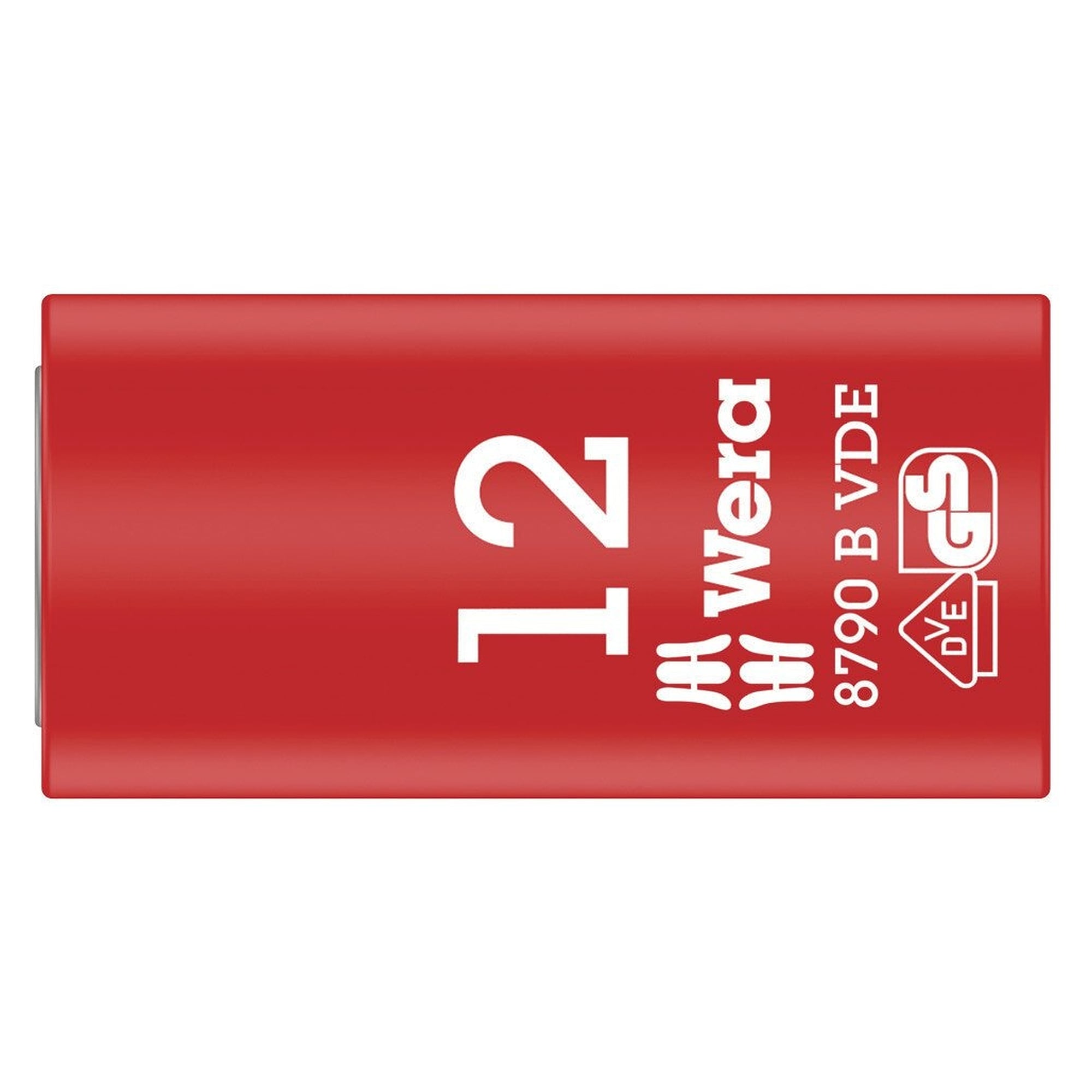 8790 B VDE Zyklop Steckschlüsseleinsatz isoliert, 3/8"-Antrieb, 12 mm x 46 mm - Wera 05004956001