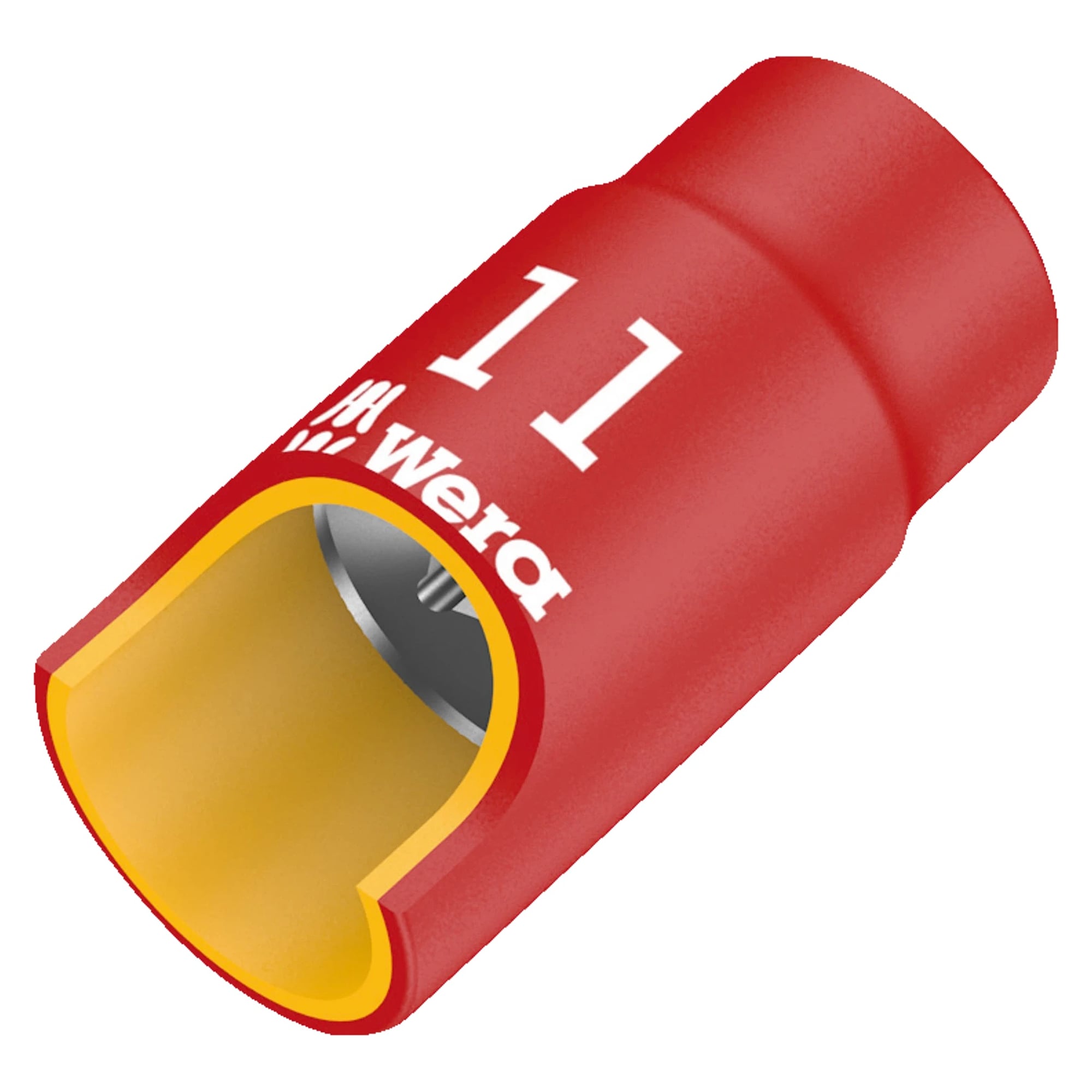 8790 B VDE Zyklop Steckschlüsseleinsatz isoliert, 3/8"-Antrieb, 15 mm x 46 mm - Wera 05004959001