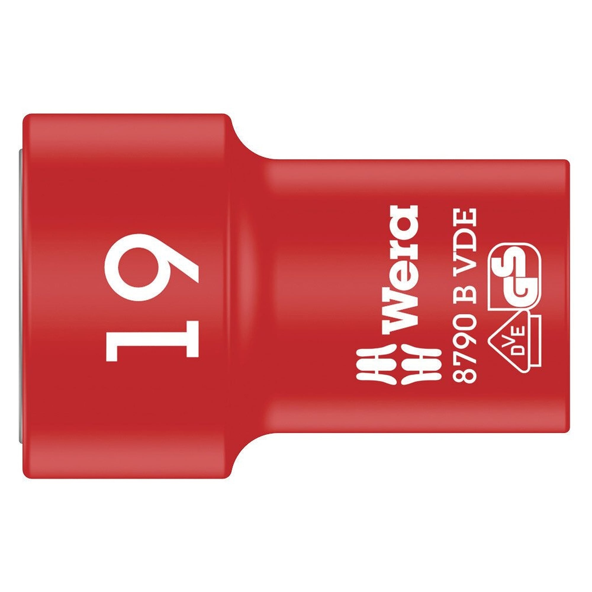 8790 B VDE Zyklop 3/8" socket, insulated, 19 mm x 46 mm - Wera 05004963001