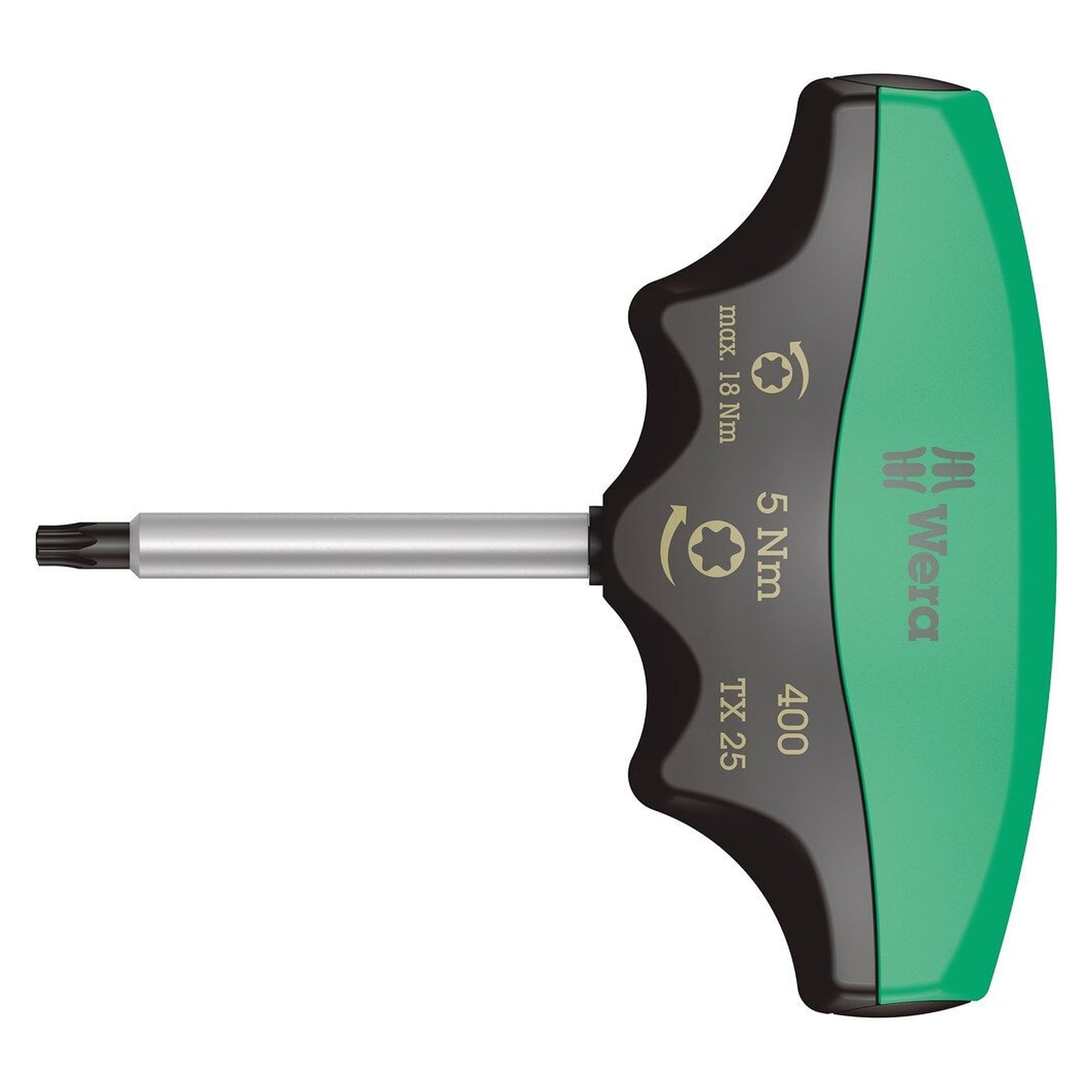 400 TX Drehmomentindikator mit Quergriff, TORX TX 25, 5,0 Nm - Wera 05005091001