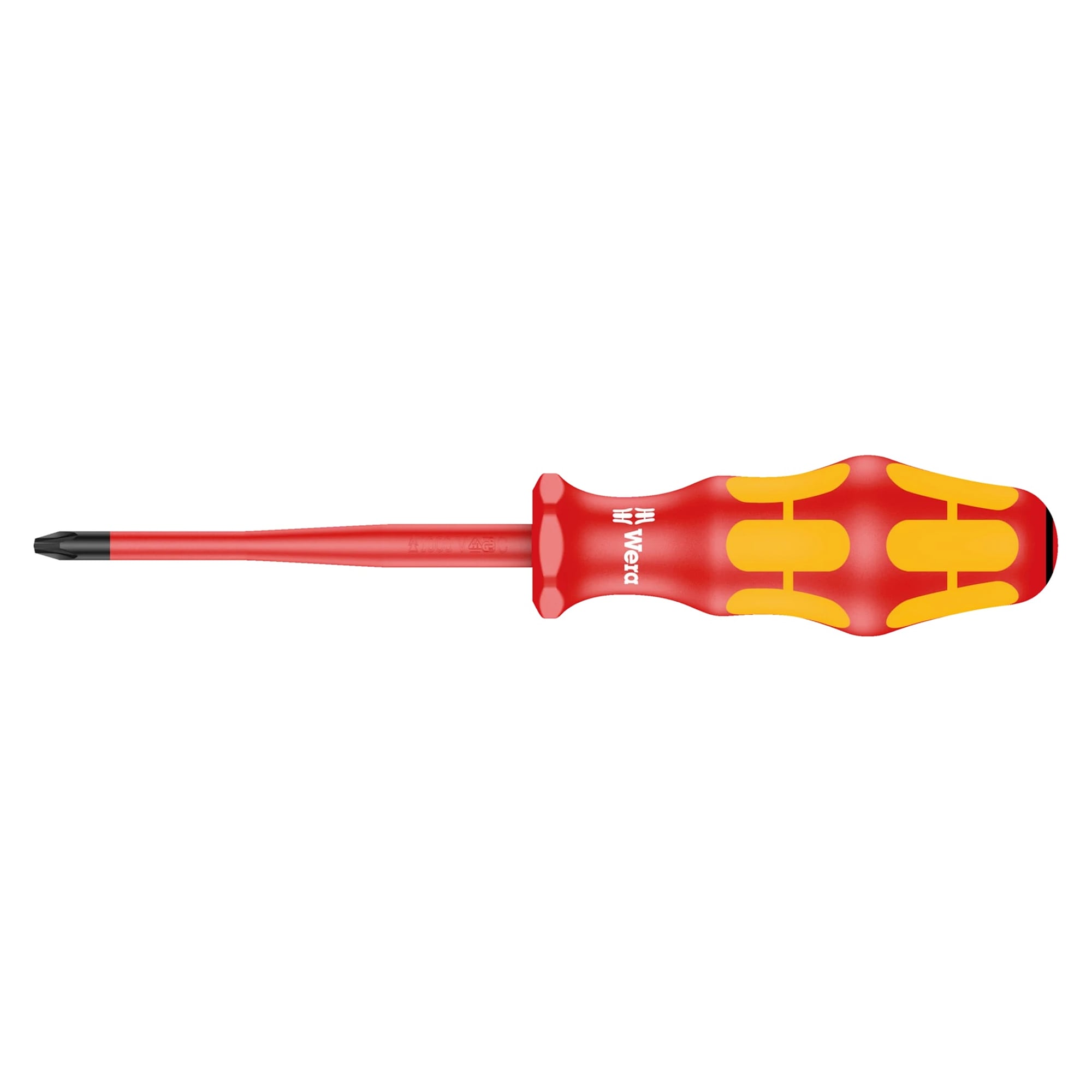 165 iS PZ VDE insulated screwdriver with reduced blade diameter for Pozidriv screws, PZ 1 x 80 mm - Wera 05006460001