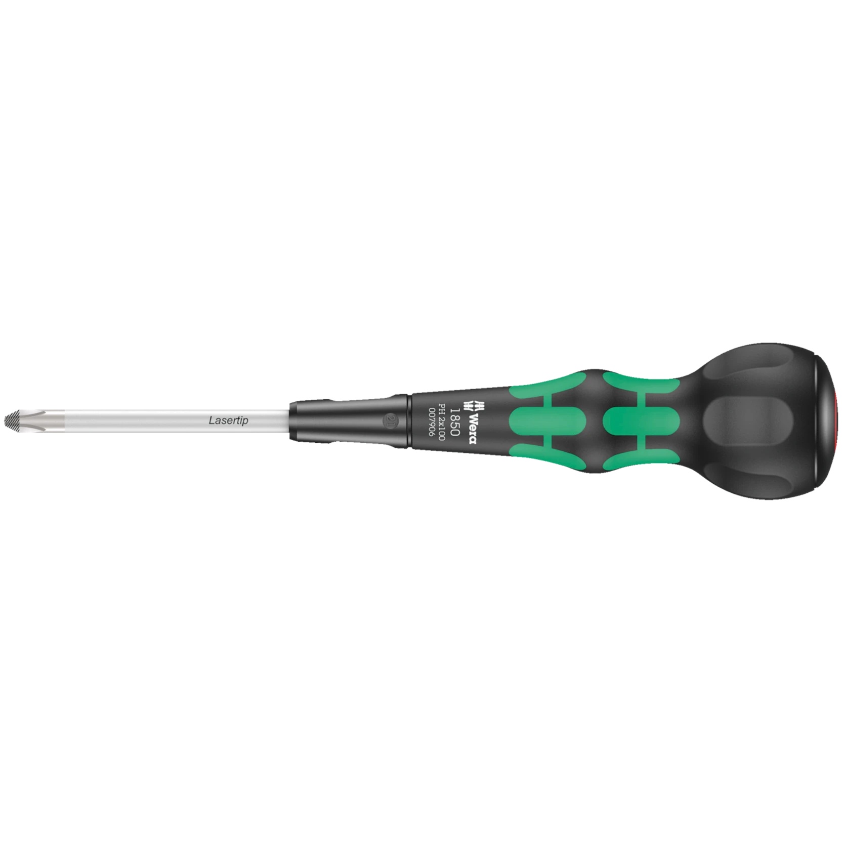 1850 PH Tournevis Phillips Kraftform Ball-Grip PH 3 x 150 mm, Lasertip - Wera 05007908001