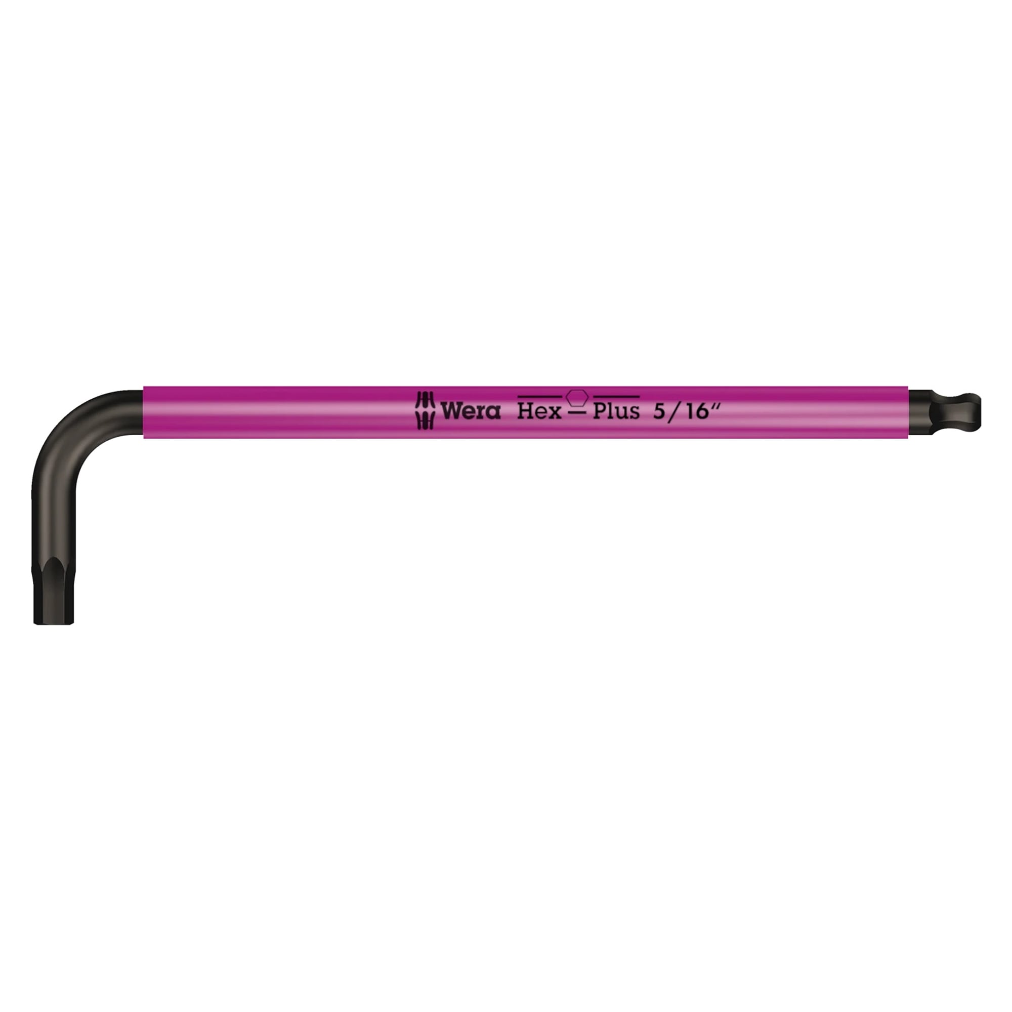 950 SPKL Clé mâle coudée Multicolour impériale, BlackLaser, Hex-Plus 3/8" x 224 mm - Wera 05022638001