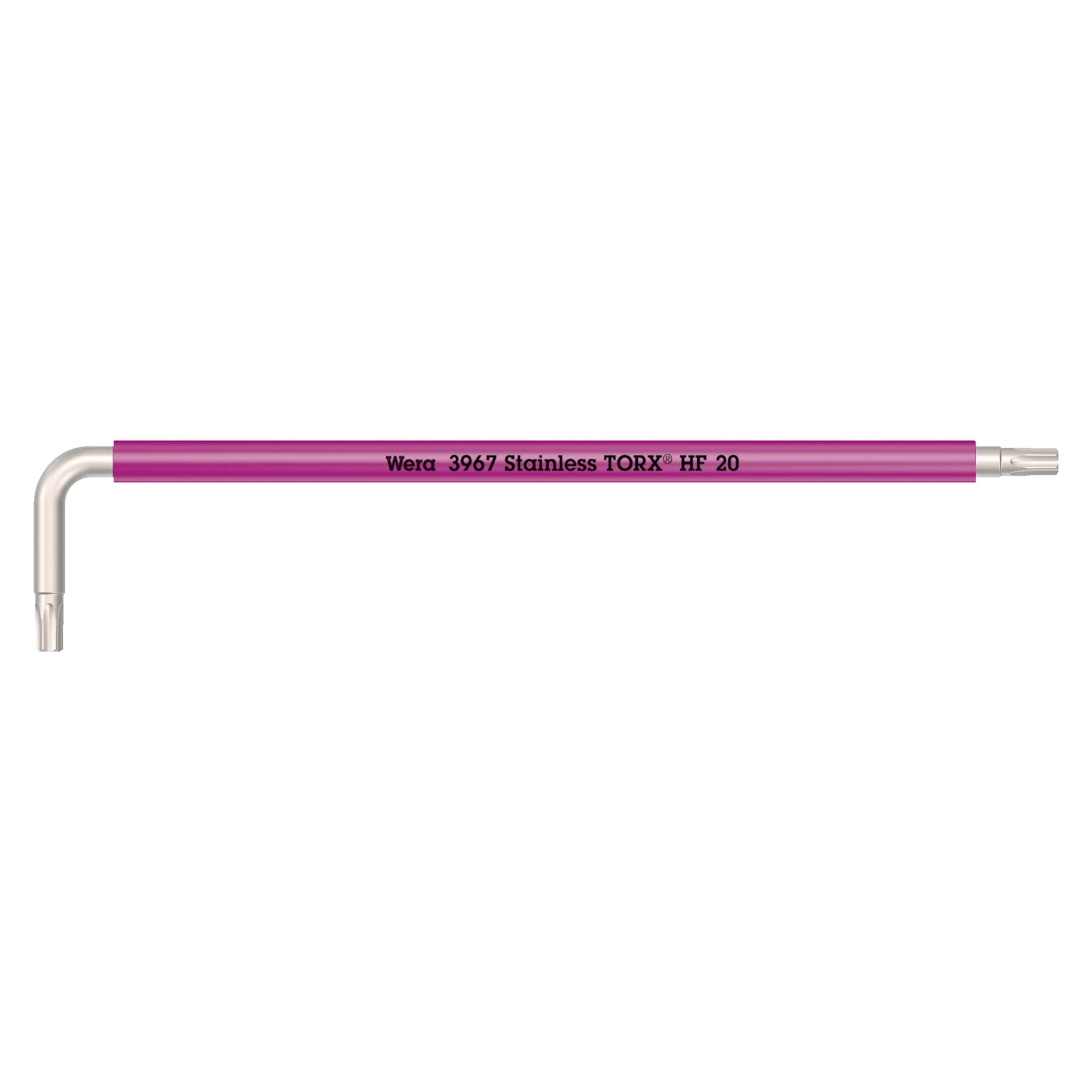 3967 SXL HF TORX L-key Multicolour long, stainless, holding function TX 30 x 195 mm - Wera 05022687001