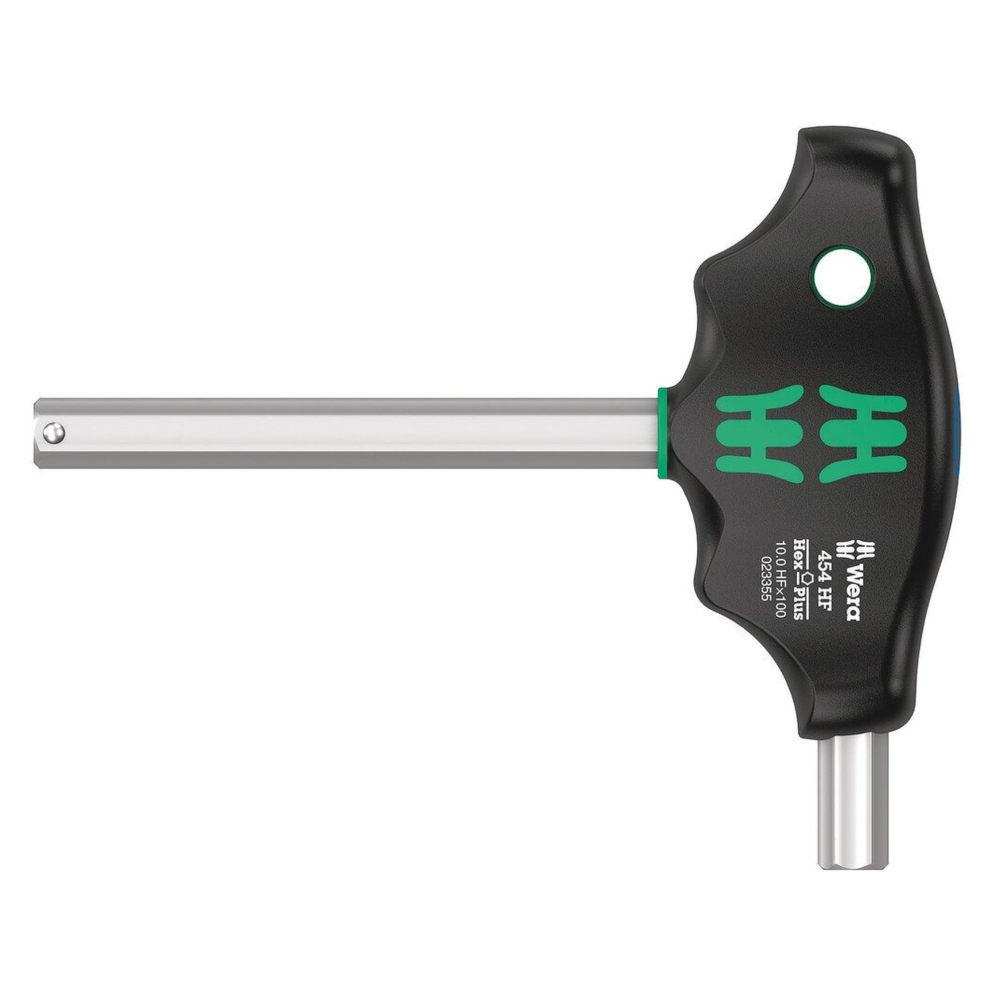 454 HF Quergriff-Sechskantschraubendreher Hex-Plus mit Haltefunktion 10 x 100 mm - Wera 05023354001