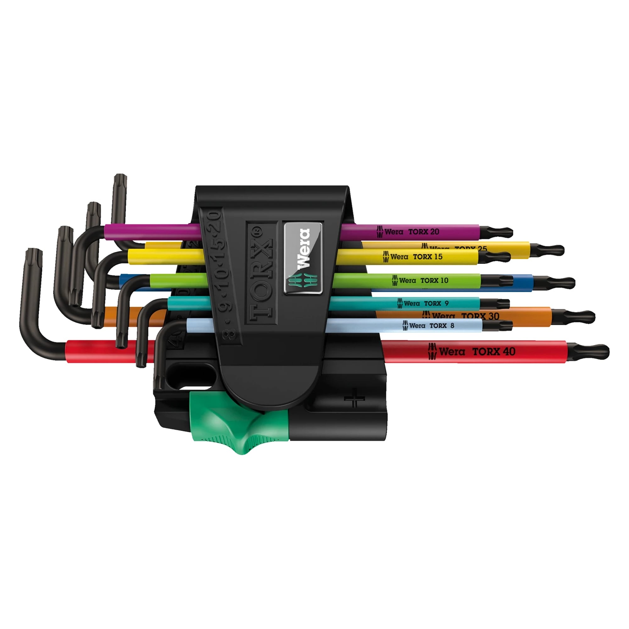 967/9 TX BO Multicolour 1 Winkelschlüsselsatz TORX BO BlackLaser, 9-teilig, TX 8 bis TX 40 - Wera 05024335001
