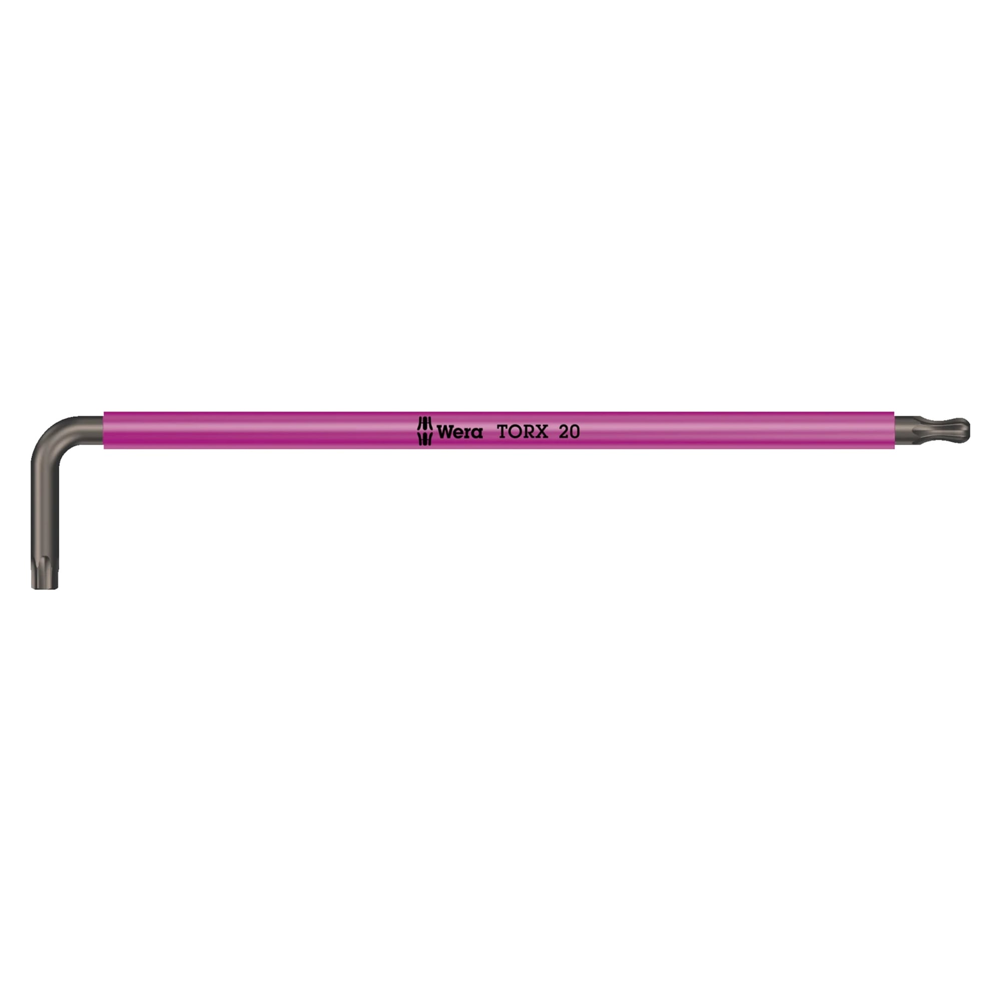 967 SPKXL Clé mâle coudée TORX Multicolour à tête sphérique, longue, TX 40 x 224 mm - Wera 05024489001