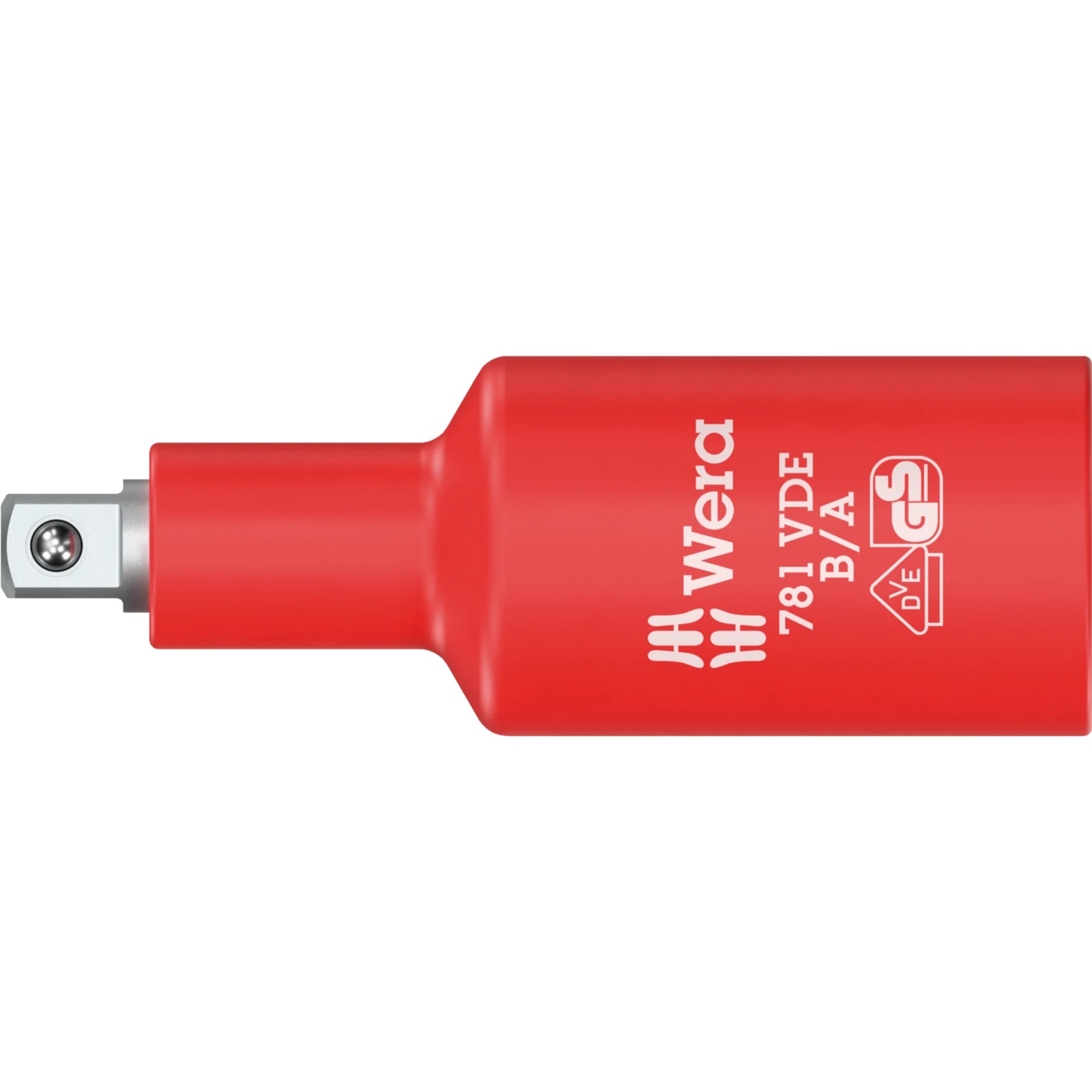 781 B/A Adaptateur VDE, isolé, 3/8" vers 1/4", 66 mm - Wera 05024692001