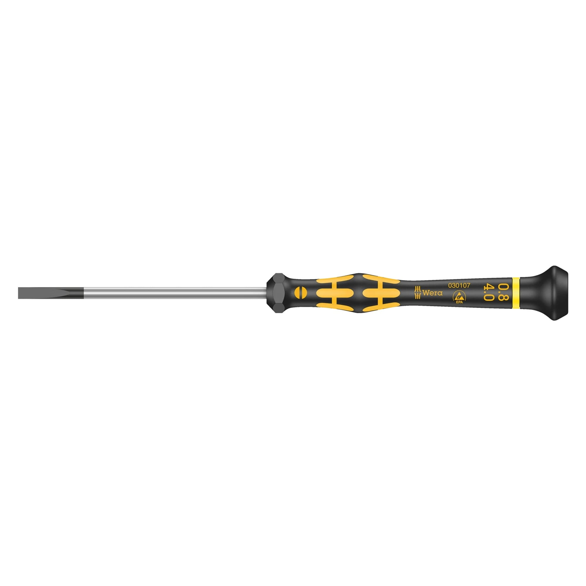 1578 A ESD Kraftform Micro Schlitz-Schraubendreher 0,40 x 2,5 x 80 mm - Wera 05030104001