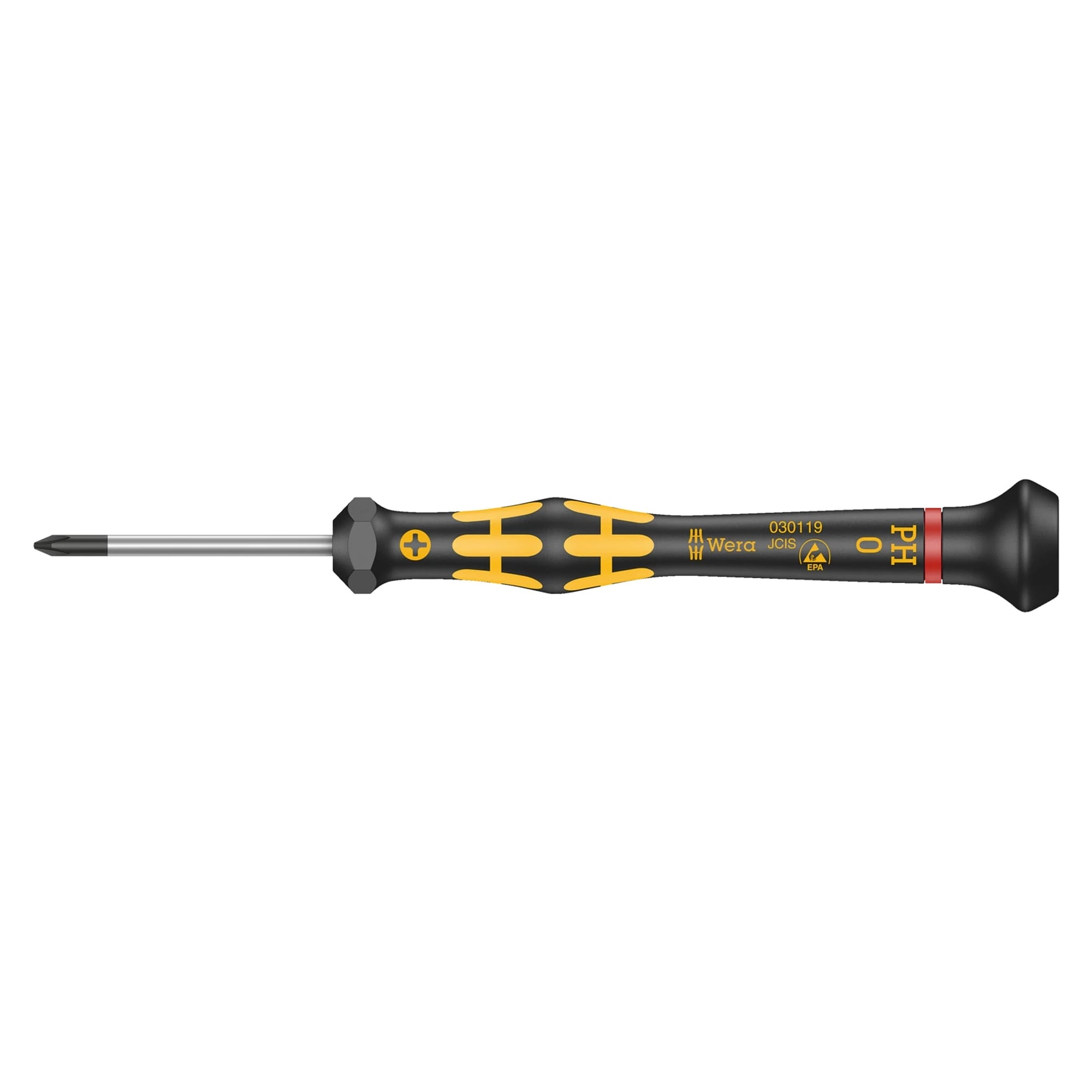 1550 PH ESD Kraftform Micro Kreuzschlitz-Schraubendreher PH 0 x 40 mm - Wera 05030119001