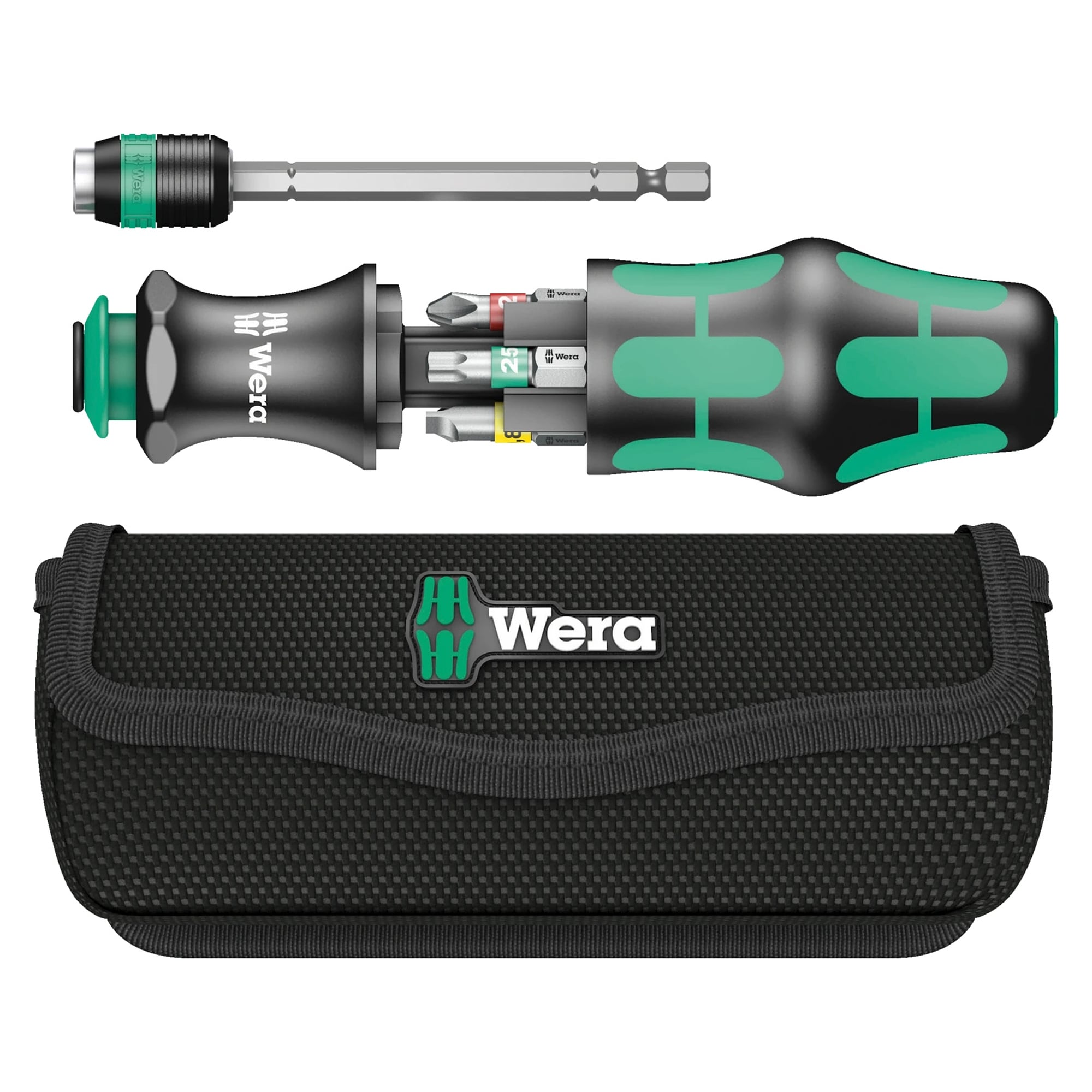 Kraftform Kompakt 20 Tool Finder 1 with pouch, bit screwdriver 7 pieces - Wera 05051016001