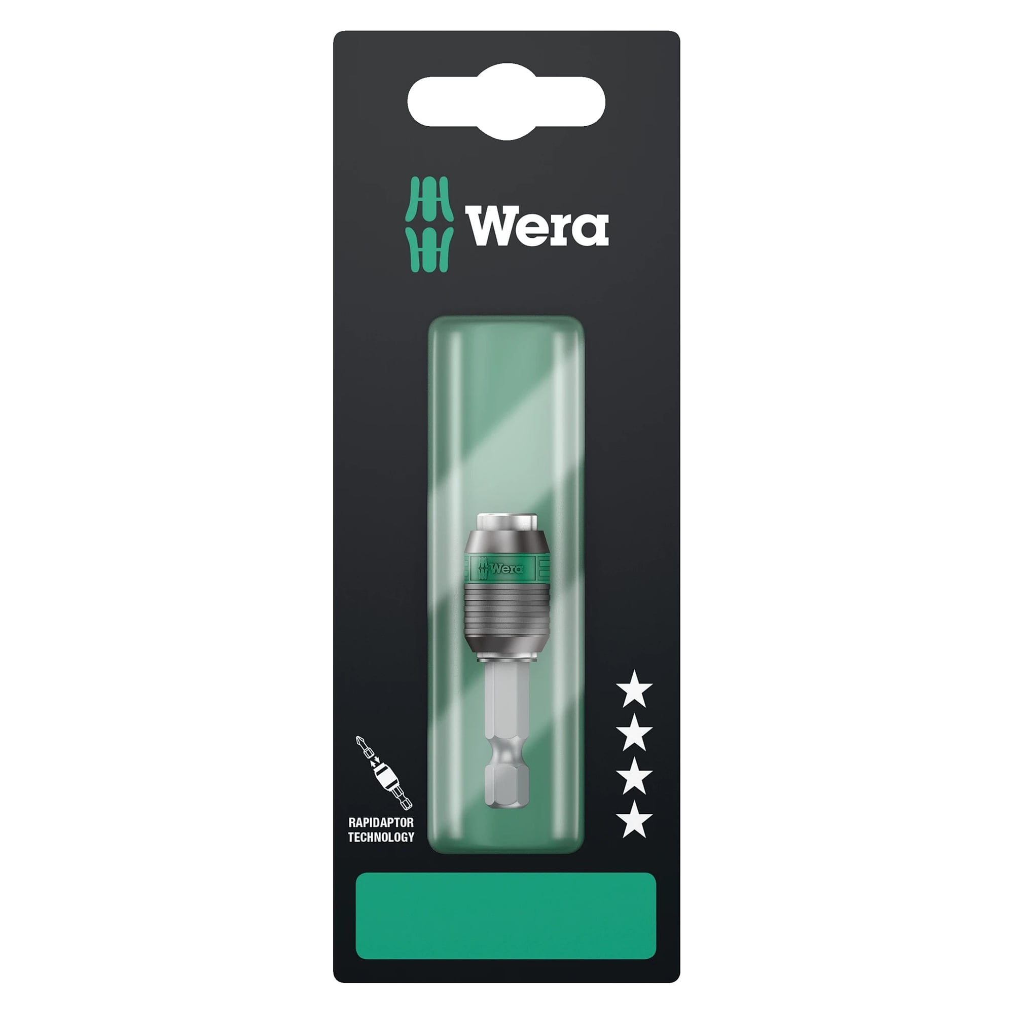 889/4/1 K Rapidaptor universal bit holder, magnetic, short, 1/4" x 50 mm - Wera 05073421001