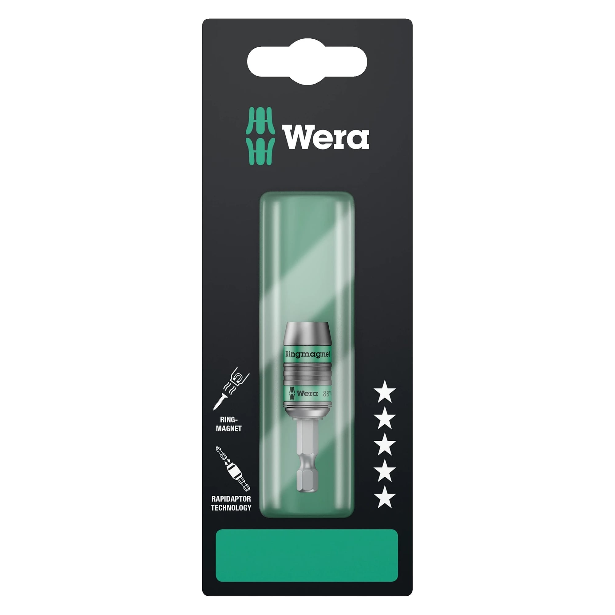 887/4 RR SB Porte-embouts universel Rapidaptor à aimant annulaire 1/4" x 57 mm - Wera 05073511001